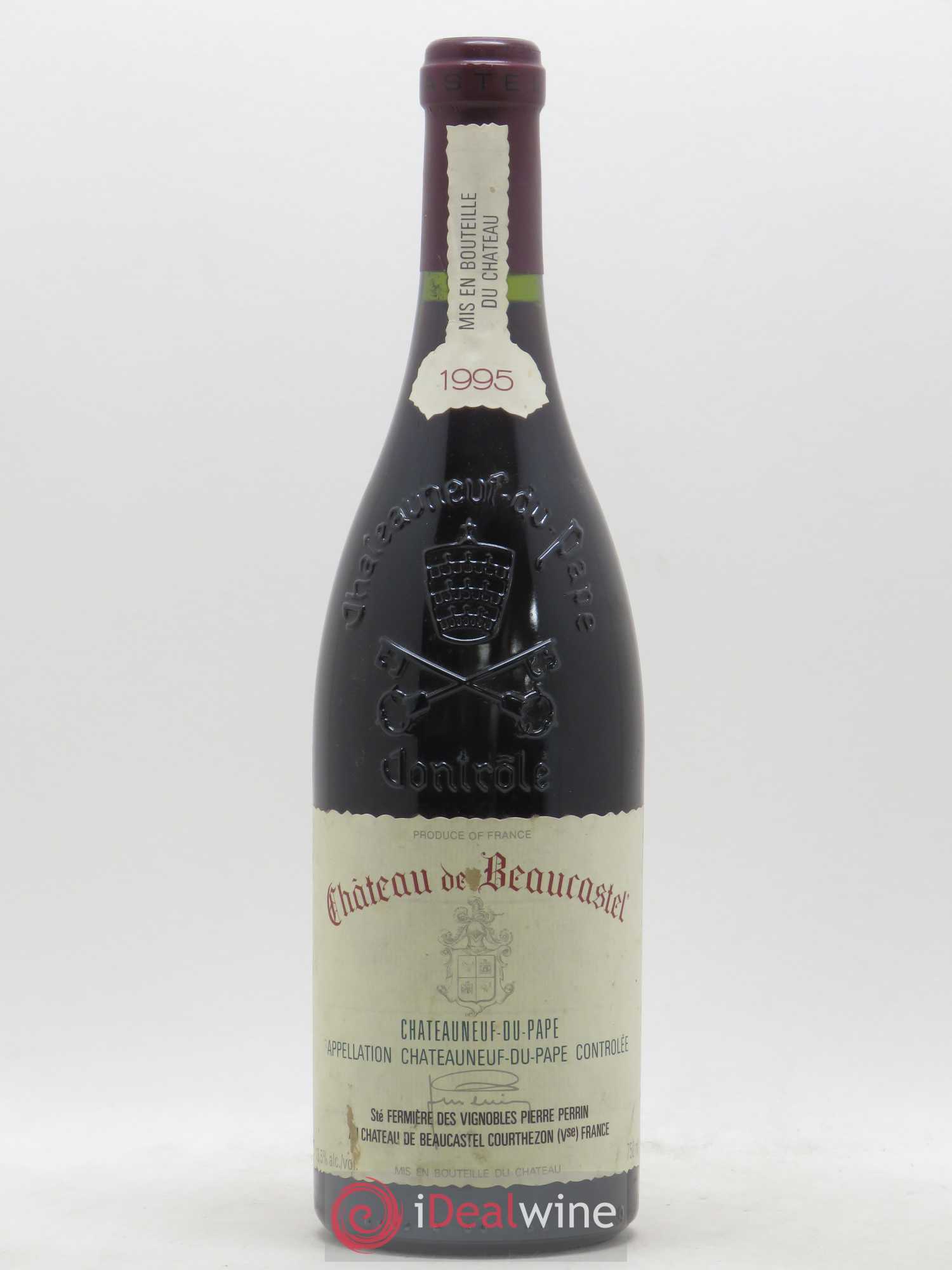 Châteauneuf-du-Pape Château de Beaucastel Famille Perrin 1995 - Lot de 1 bouteille - 0