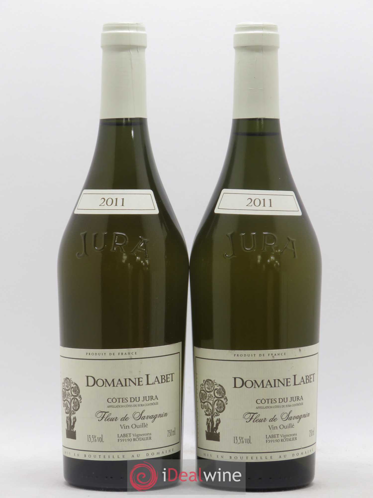 Côtes du Jura Fleur de Savagnin Romain - Julien - Charline Labet 2011 - Lot de 2 bouteilles - 0