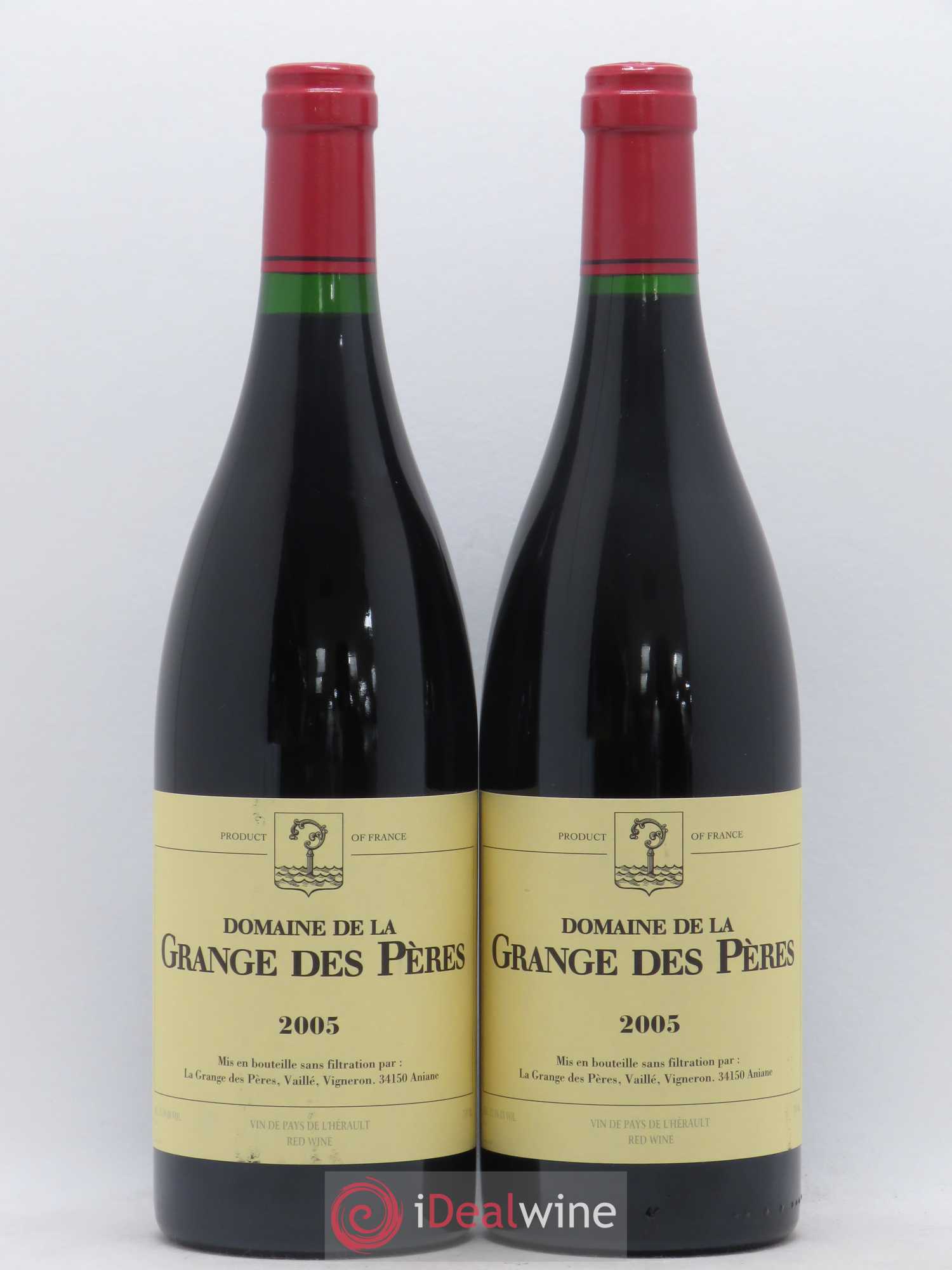 Pays d'Hérault Grange des Pères Laurent Vaillé 2005 - Lot de 2 bouteilles - 0