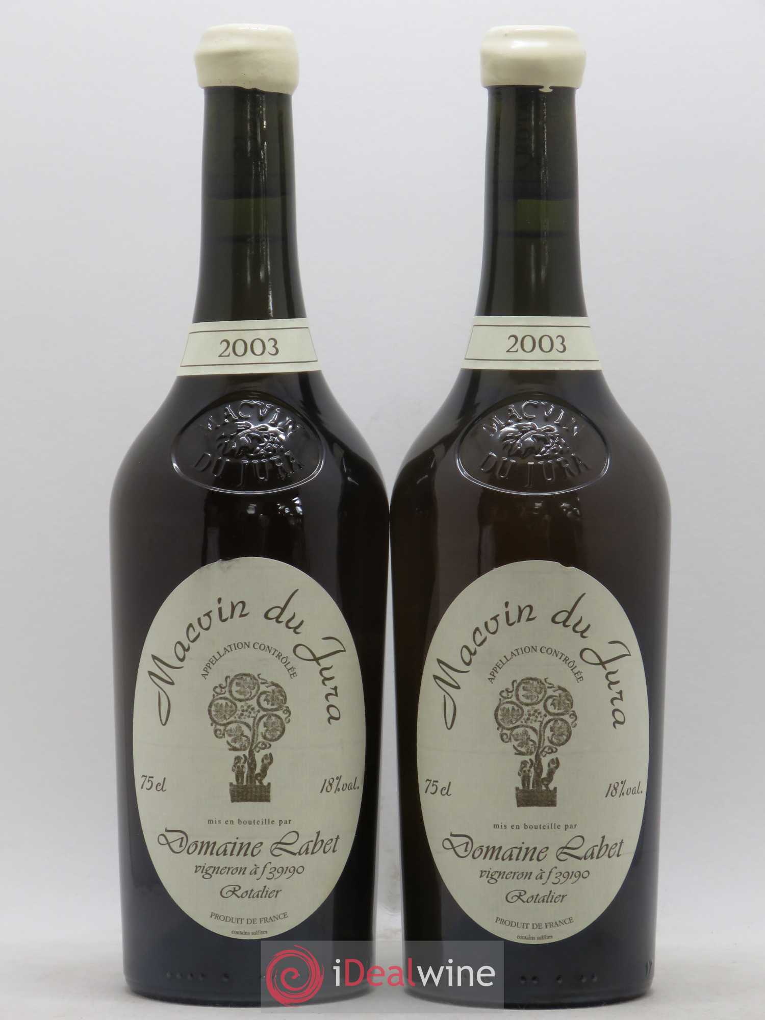 Macvin du Jura Labet 2003 - Lot de 2 bouteilles - 0
