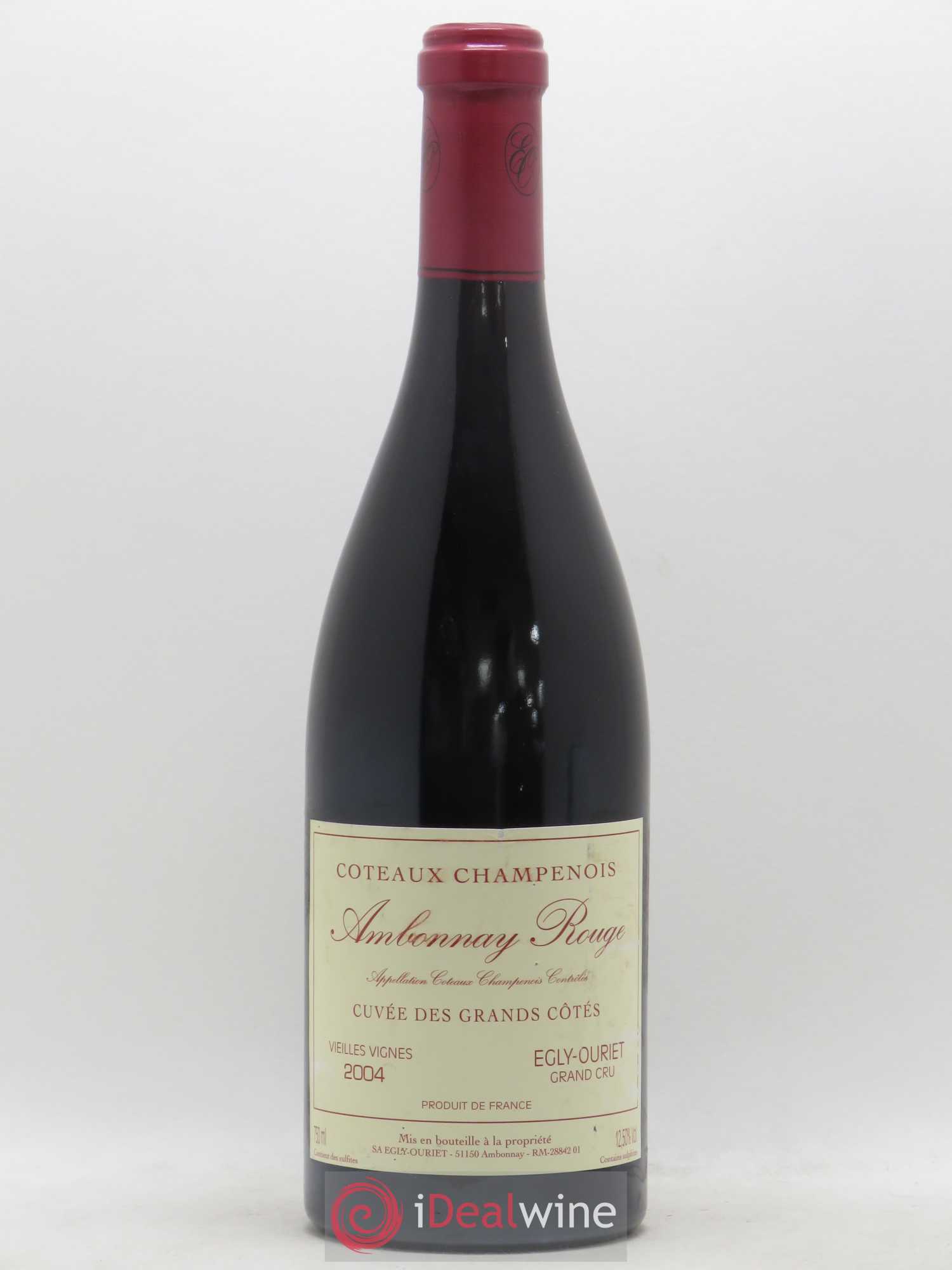 Ambonnay Cuvée des Grands Côtés VV Grand Cru Egly-Ouriet 2004 - Lot de 1 bouteille - 0