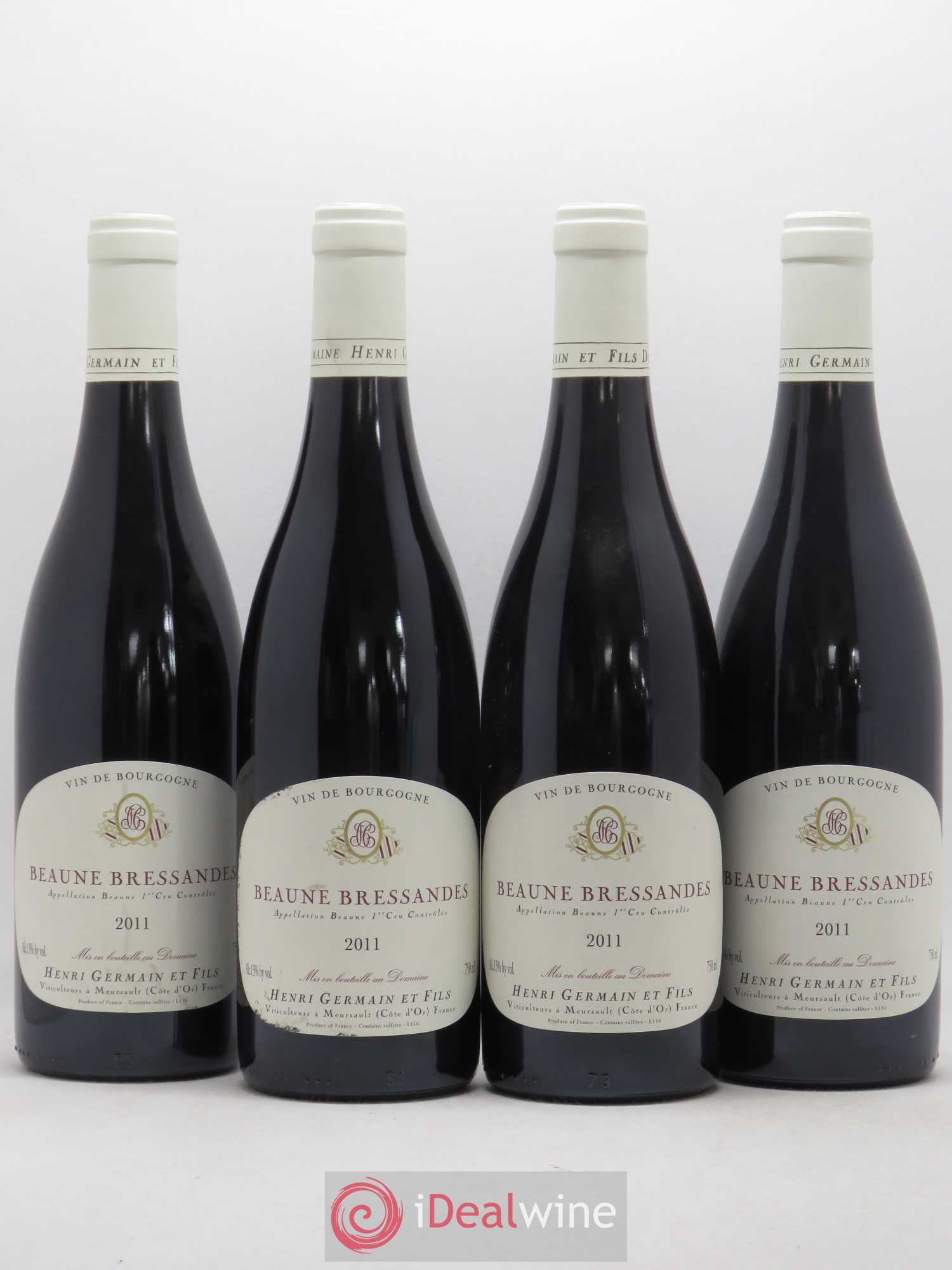 Beaune 1er Cru Bressandes Henri Germain 2011 - Lot de 4 bouteilles - 0