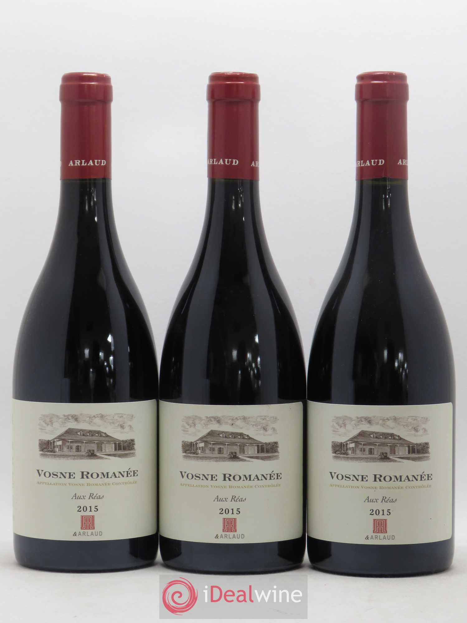 Vosne-Romanée Aux Réas Cyprien Arlaud (anciennement A & Arlaud) 2015 - Lot de 3 bouteilles - 0