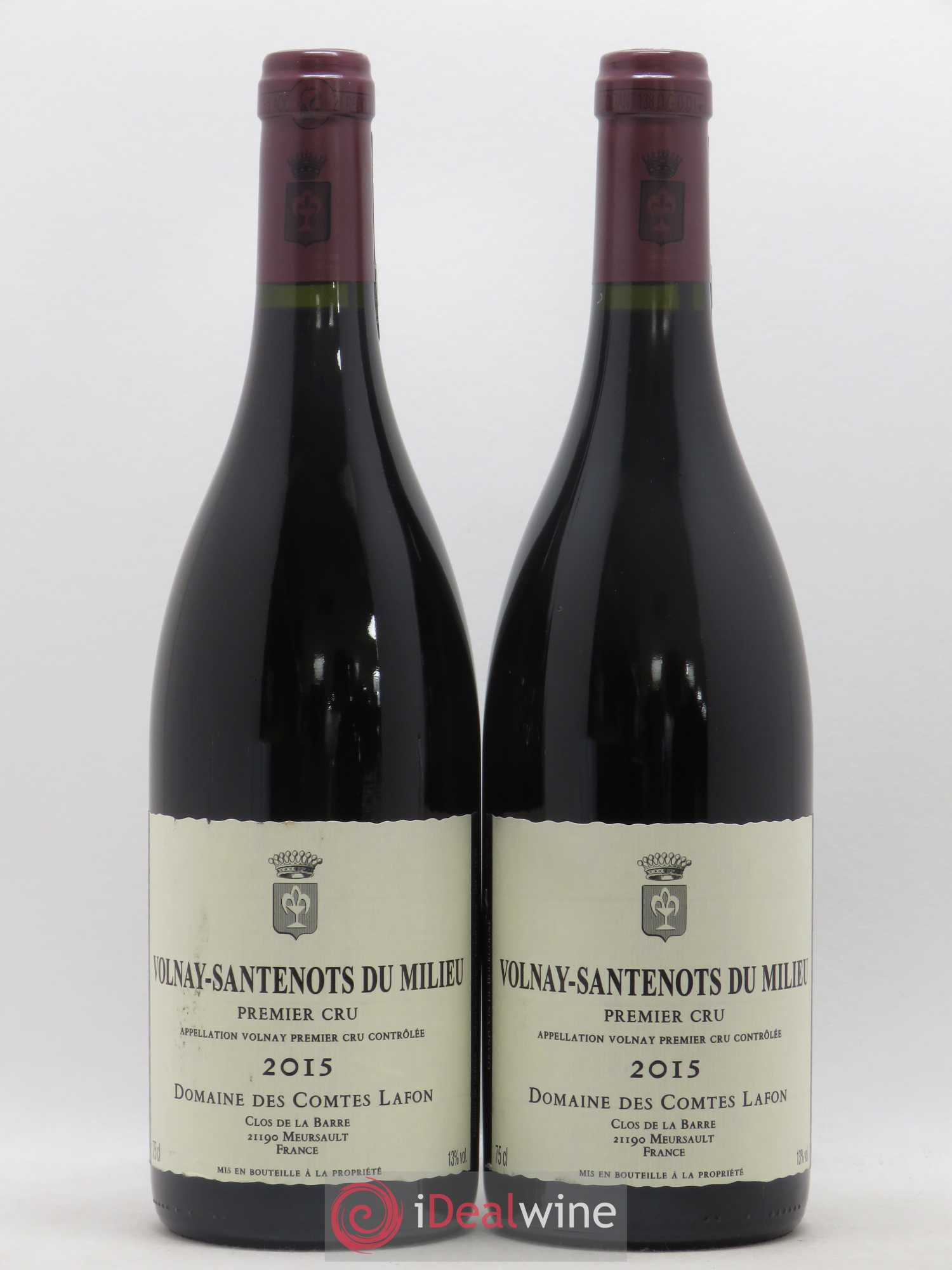 Volnay 1er Cru Santenots du Milieu Comtes Lafon (Domaine des) 2015 - Lot de 2 bouteilles - 0