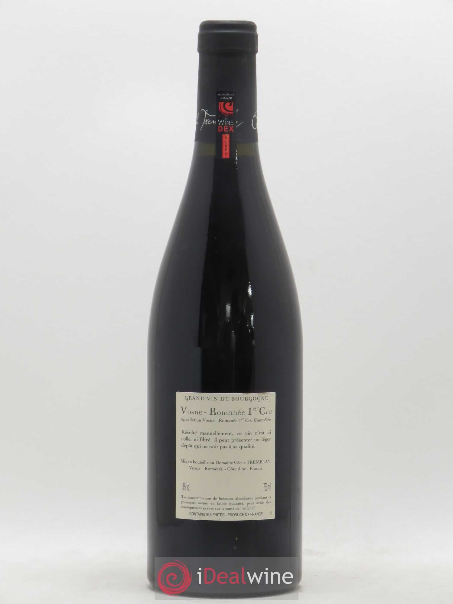 Vosne-Romanée 1er Cru Les Beaumonts (ou Beaux Monts) Cécile Tremblay 2013 - Lot de 1 bouteille - 1