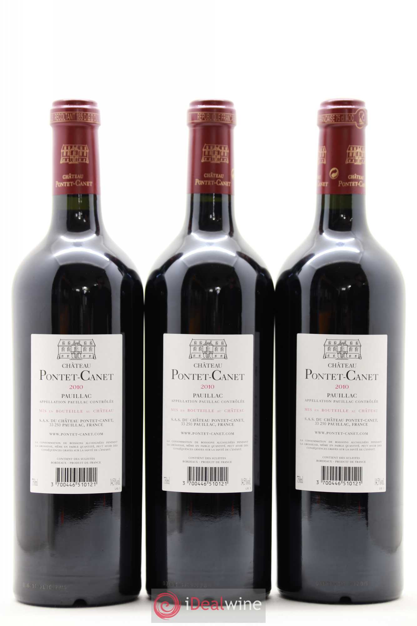 Château Pontet Canet 5ème Grand Cru Classé 2010 - Lot de 12 bouteilles - 4