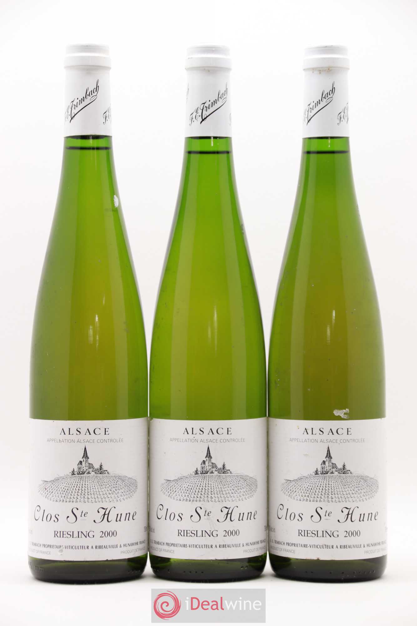Alsace Riesling Clos Sainte-Hune Trimbach (Domaine) 2000 - Lot de 3 bouteilles - 0