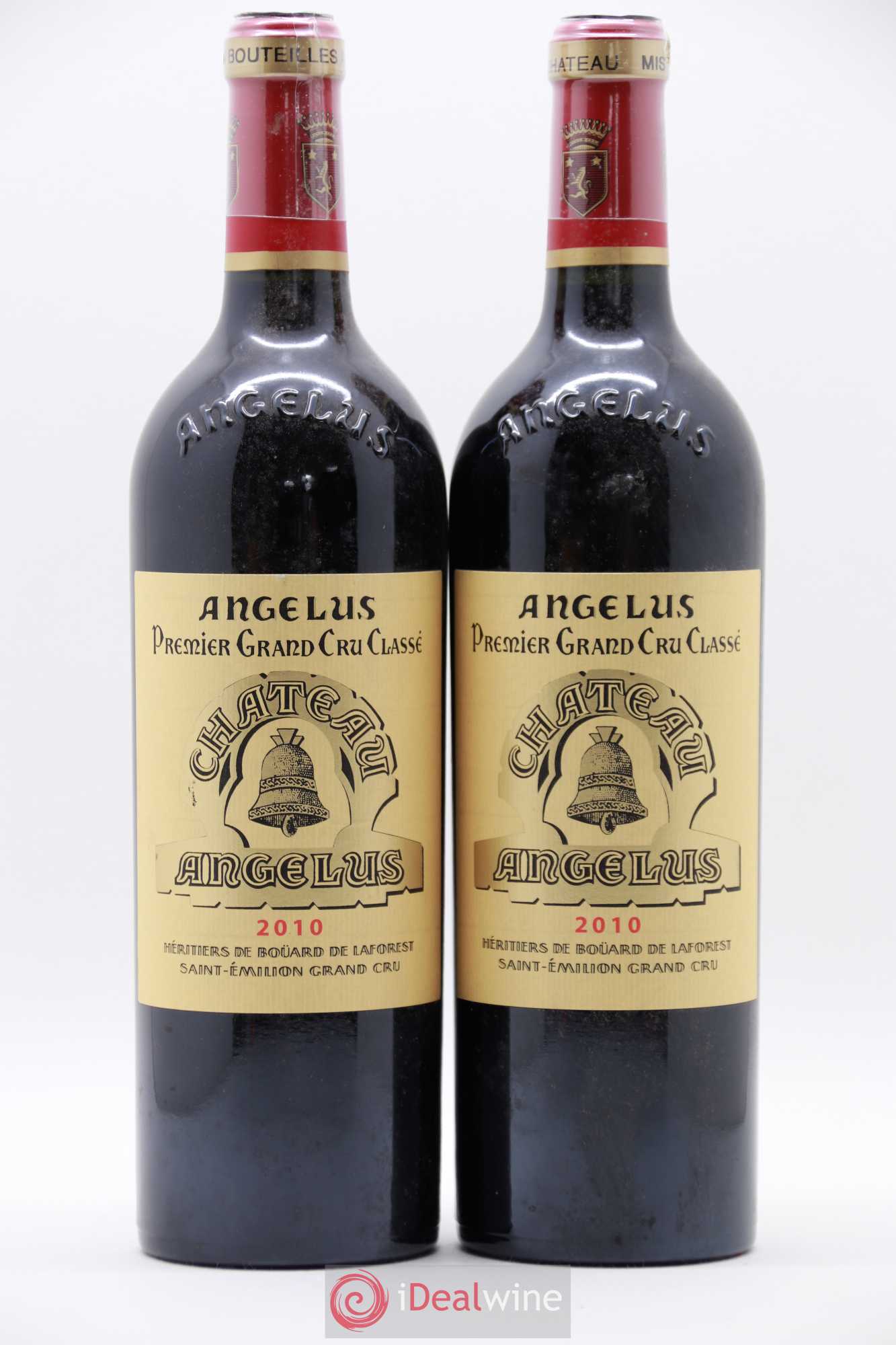 Château Angélus 1er Grand Cru Classé A 2010 - Lot de 2 bouteilles - 0