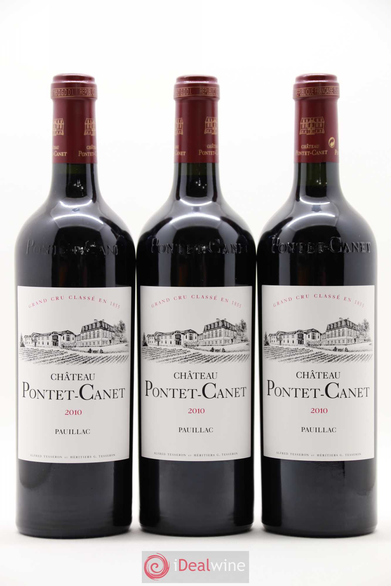 Château Pontet Canet 5ème Grand Cru Classé 2010 - Lot de 12 bouteilles - 1