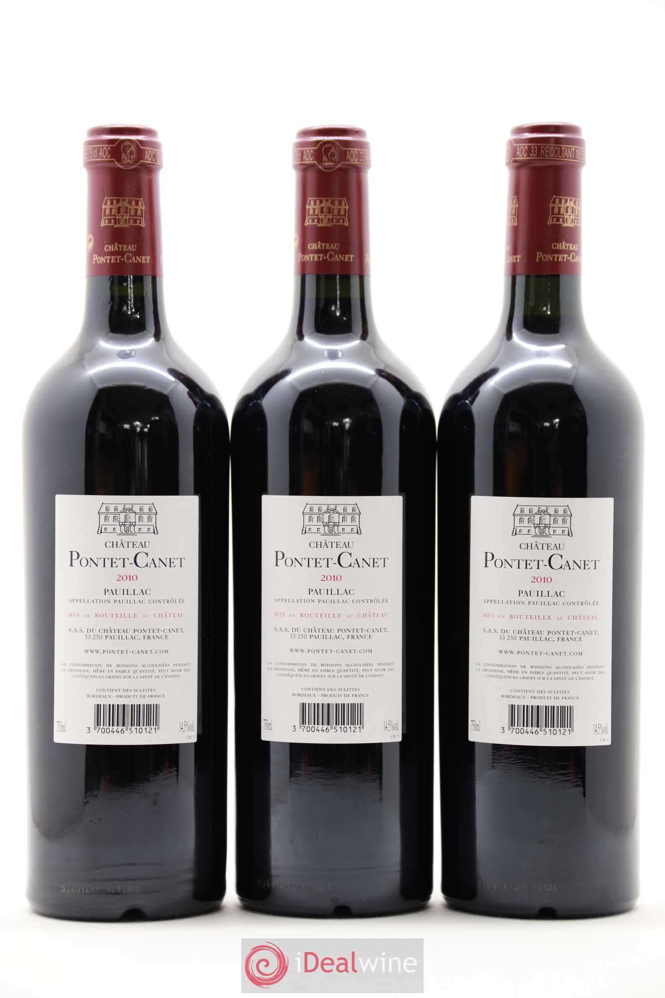 Château Pontet Canet 5ème Grand Cru Classé 2010 - Lot de 12 bouteilles - 2