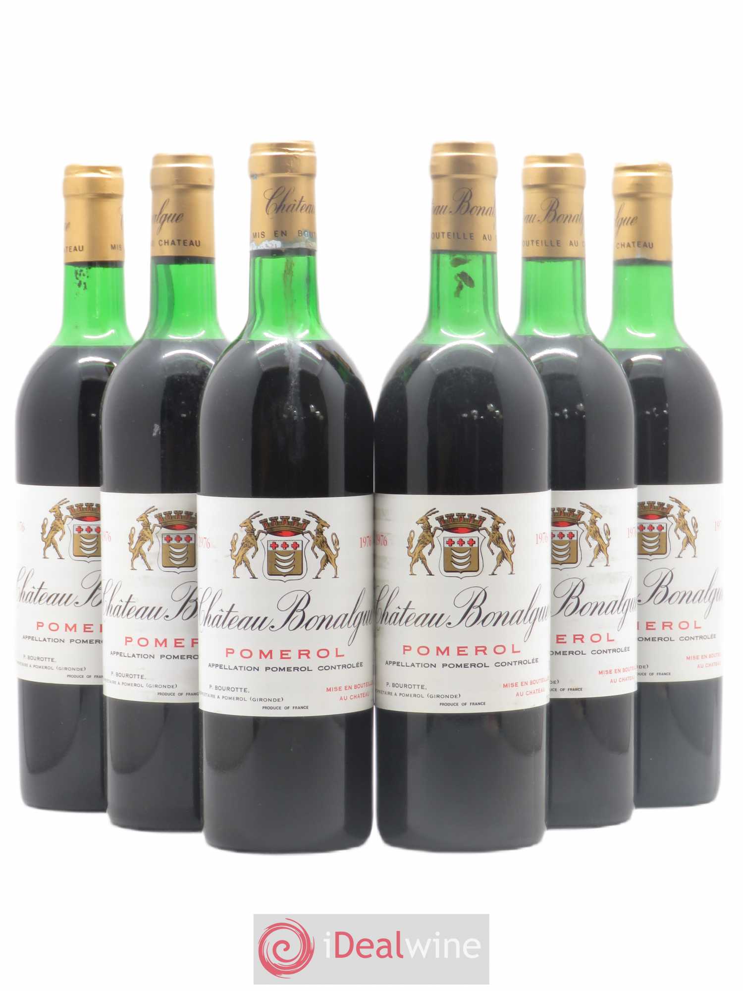 Château Bonalgue 1976 - Lot de 6 bouteilles - 0