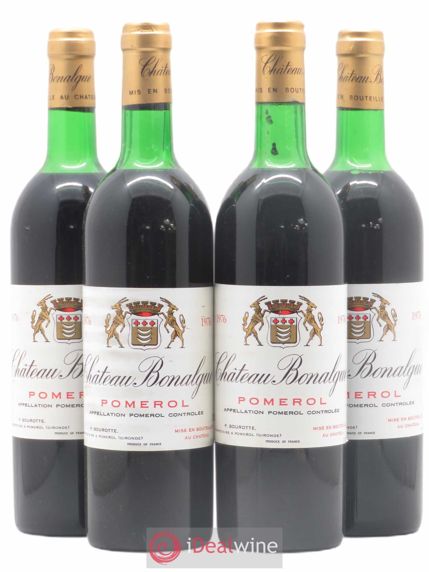 Château Bonalgue 1976 - Lot de 4 bouteilles - 0