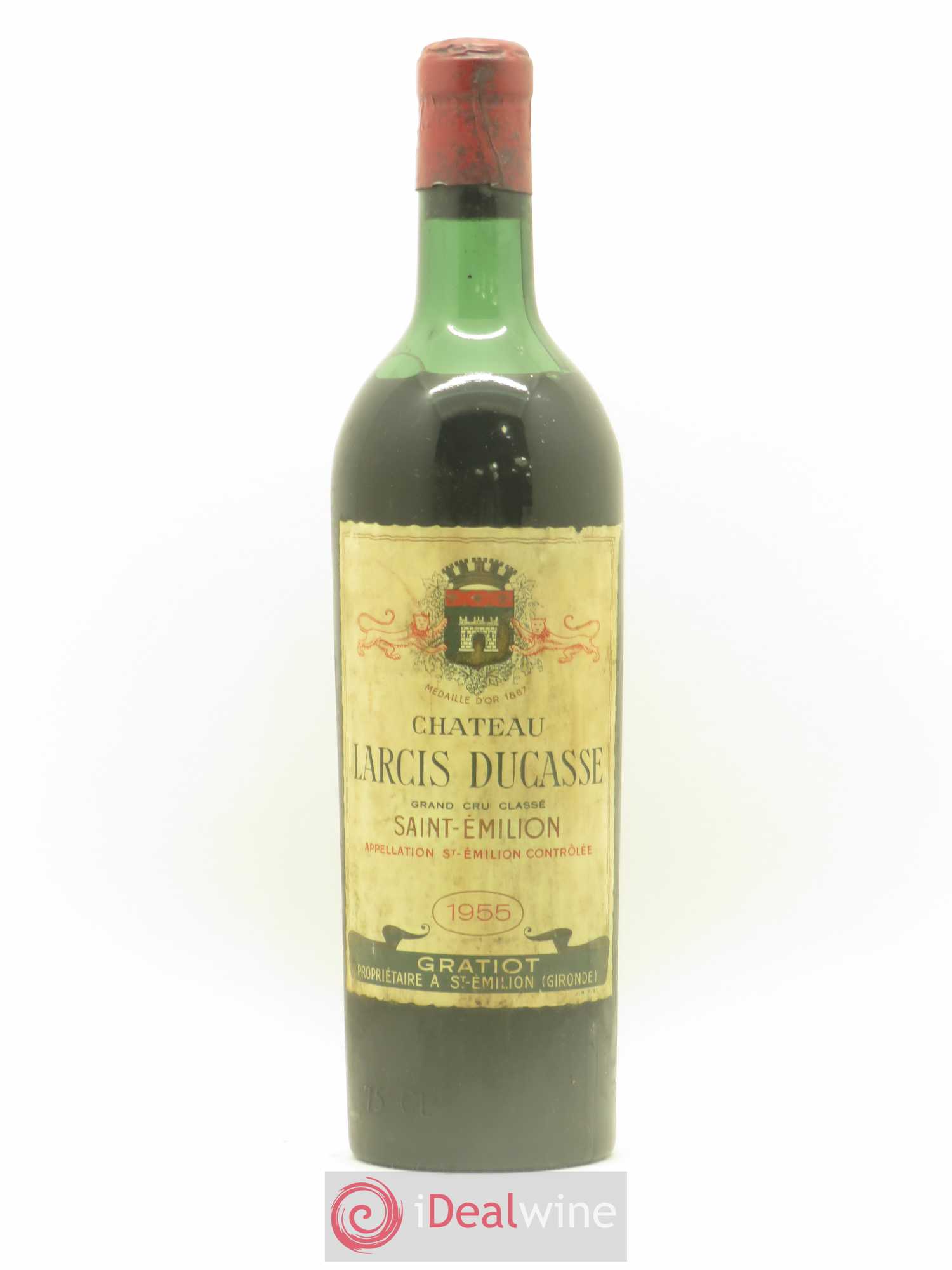 Château Larcis Ducasse 1er Grand Cru Classé B 1955 - Lot de 1 bouteille - 0