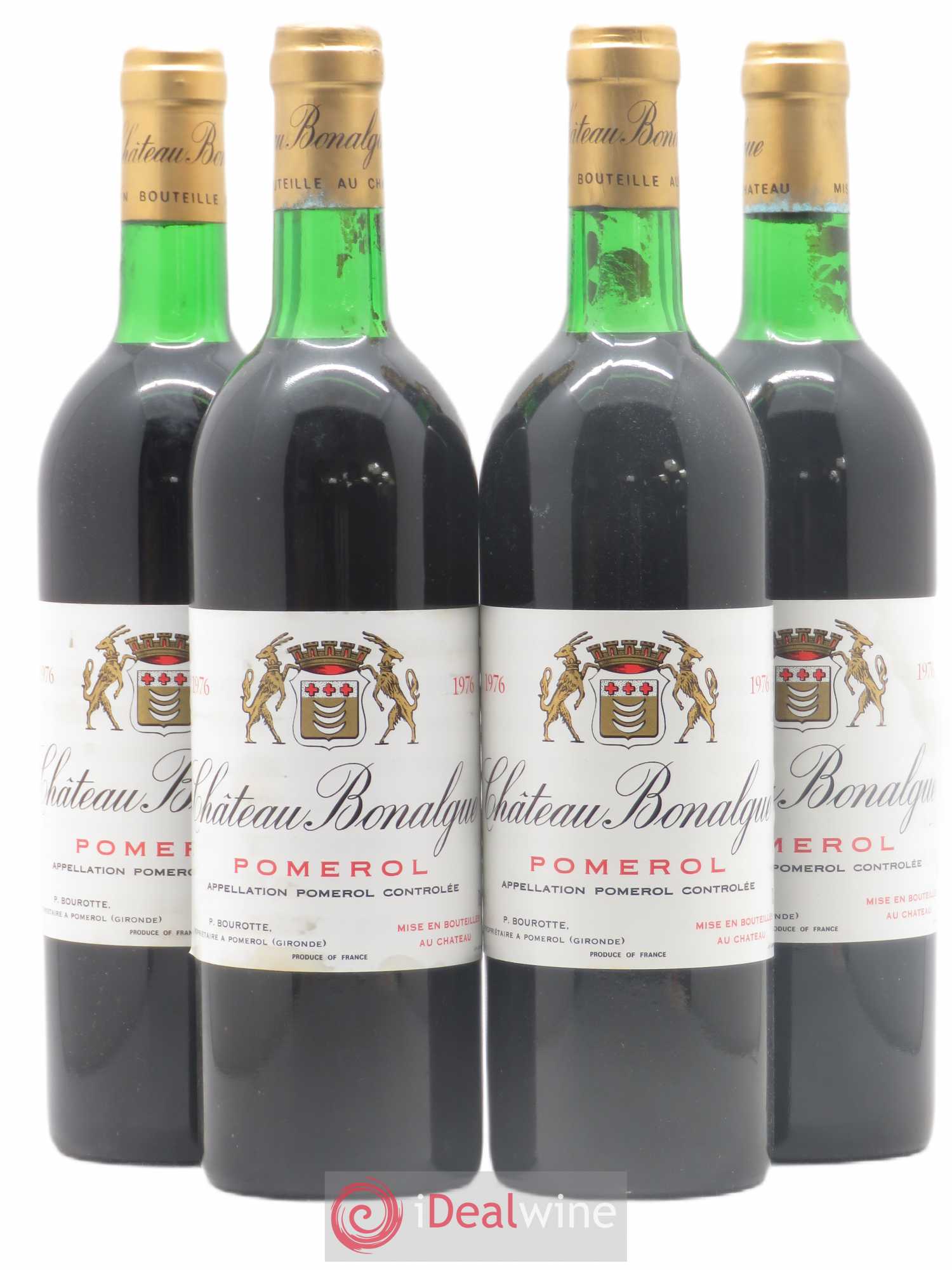 Château Bonalgue 1976 - Lot de 4 bouteilles - 0
