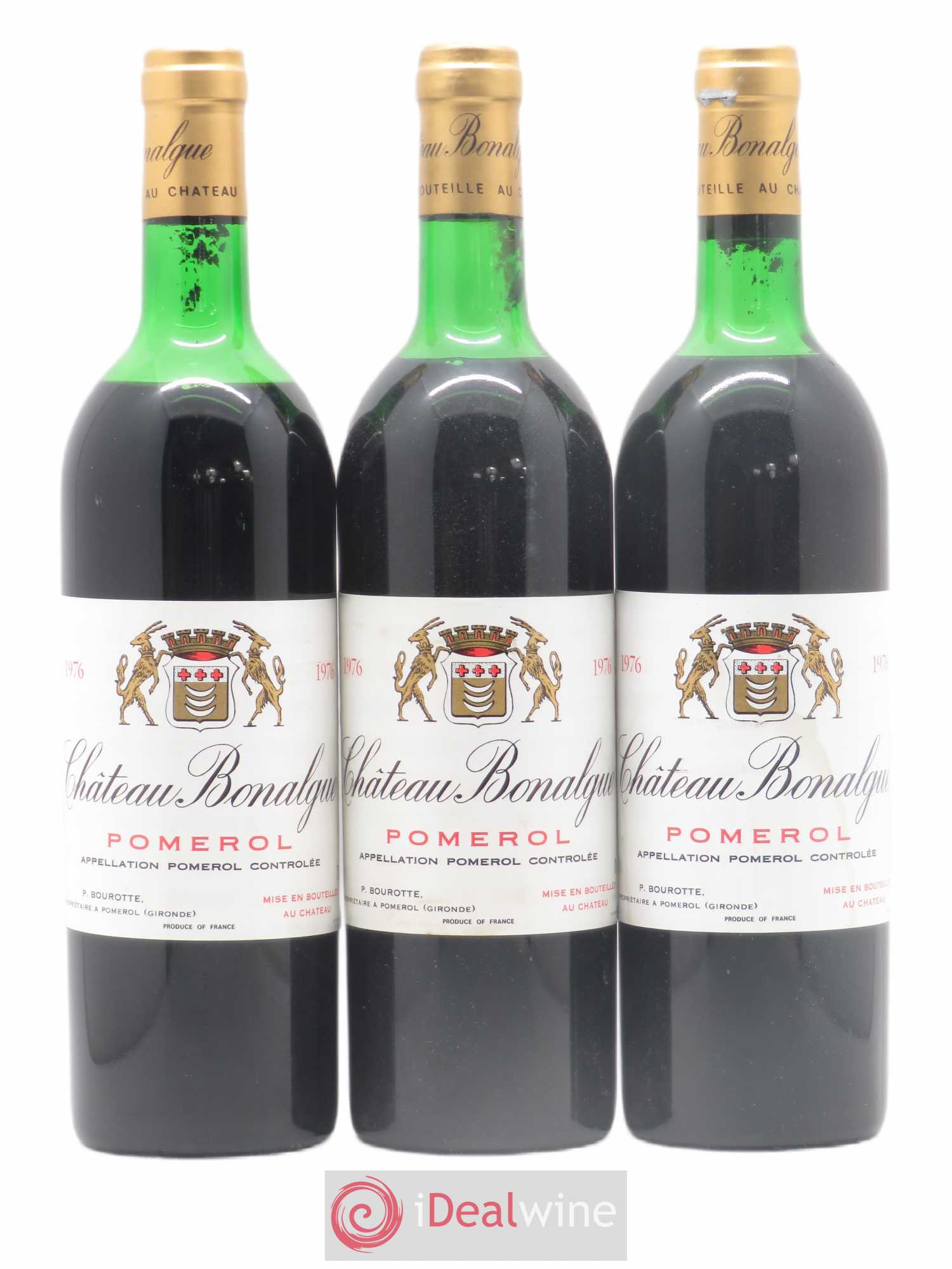 Château Bonalgue 1976 - Posten von 3 Flaschen - 0