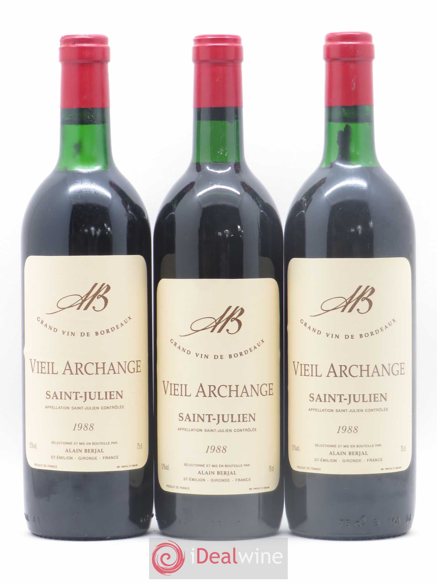 Saint-Julien Vieil Archange 1988 - Posten von 3 Flaschen - 0
