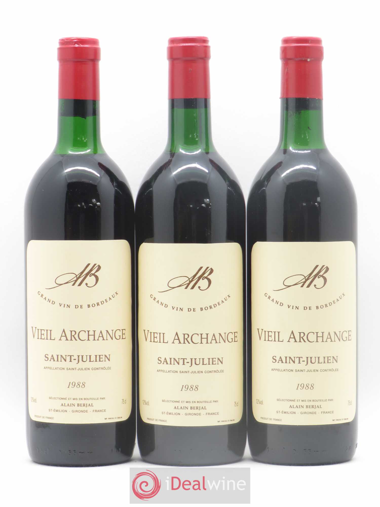 Saint-Julien Vieil Archange 1988 - Lot de 6 bouteilles - 1