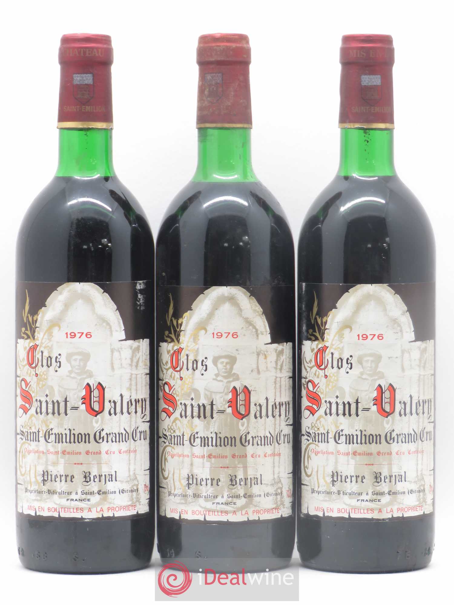 Saint-Émilion Grand Cru Clos Saint Valery 1976 - Lot de 12 bouteilles - 3