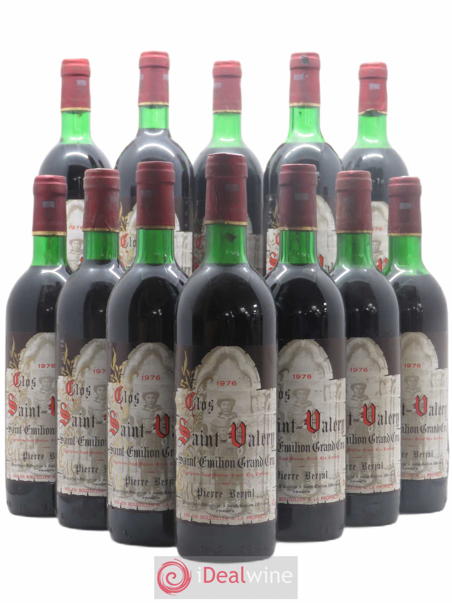 Saint-Émilion Grand Cru Clos Saint Valery 1976 - Lot de 12 bouteilles - 0