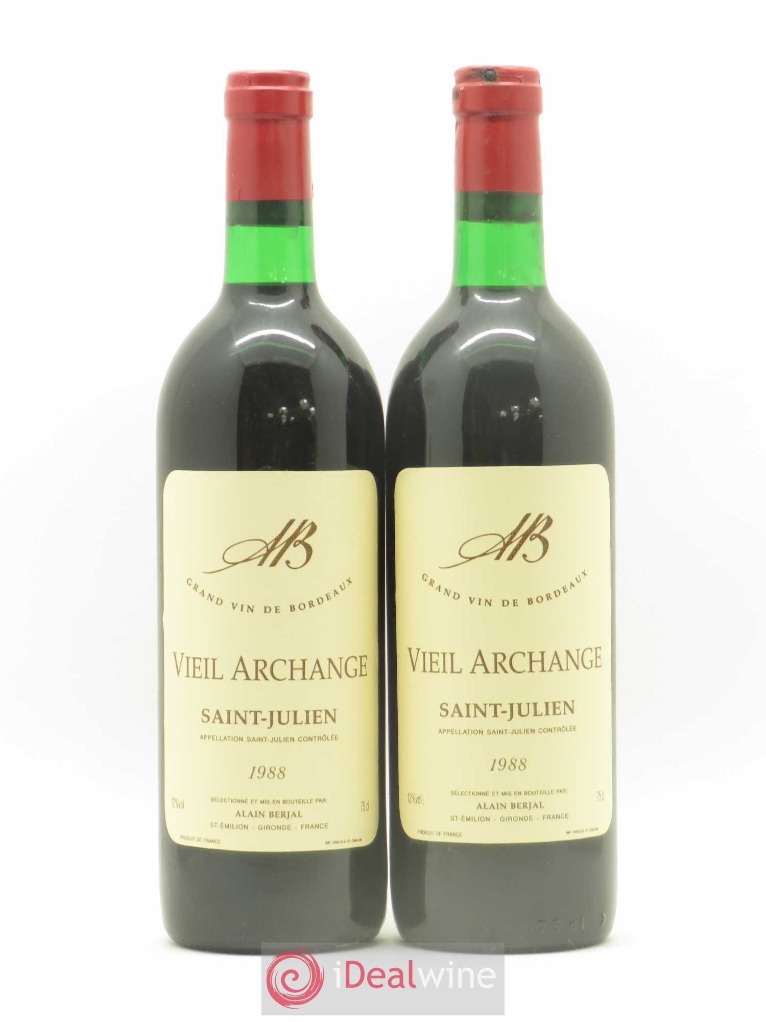 Saint-Julien Vieil Archange 1988 - Lot de 2 bouteilles - 0