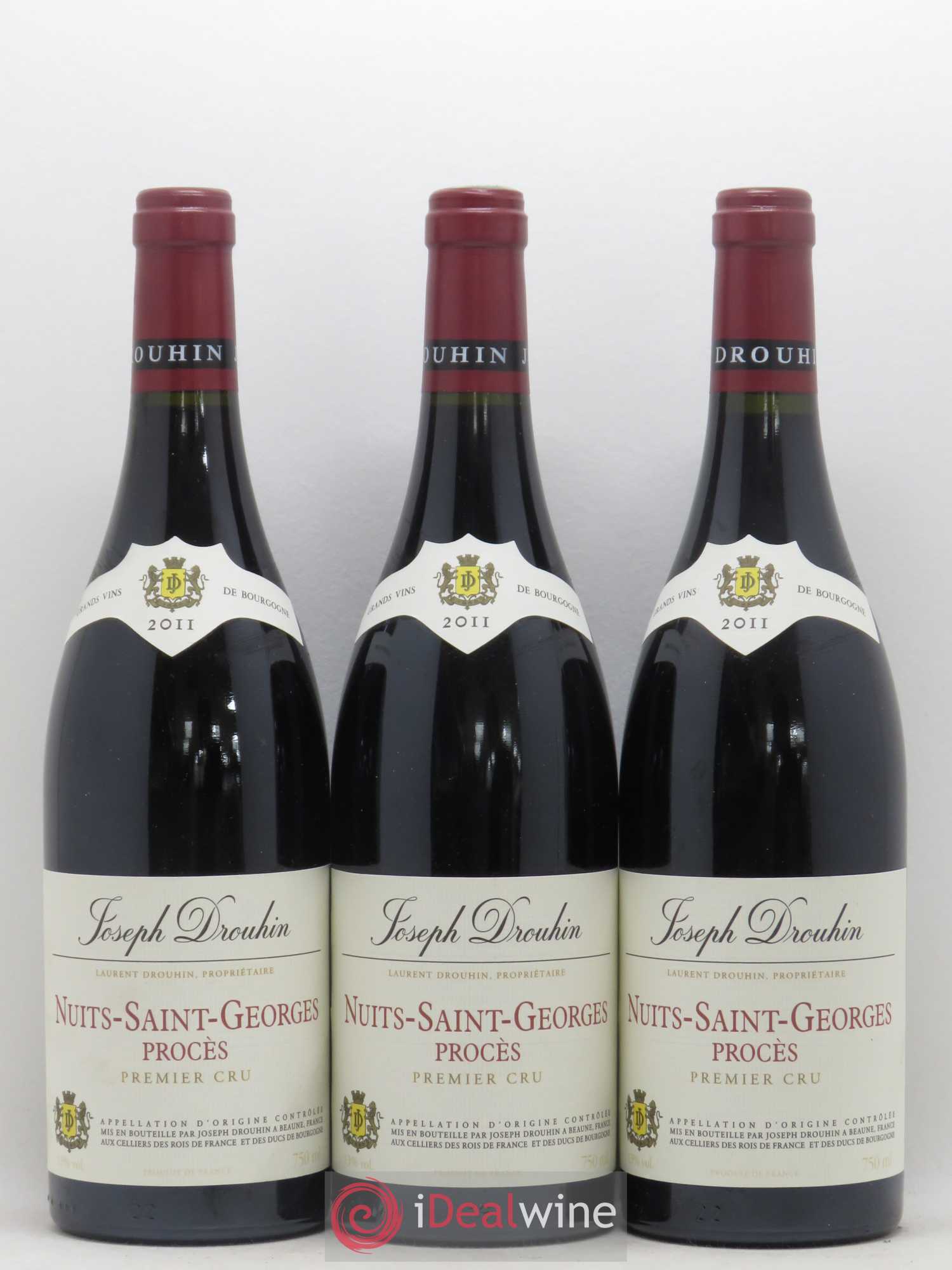 Nuits-Saint-Georges 1er Cru Les Proces Drouhin 2011 - Lot de 3 bouteilles - 0