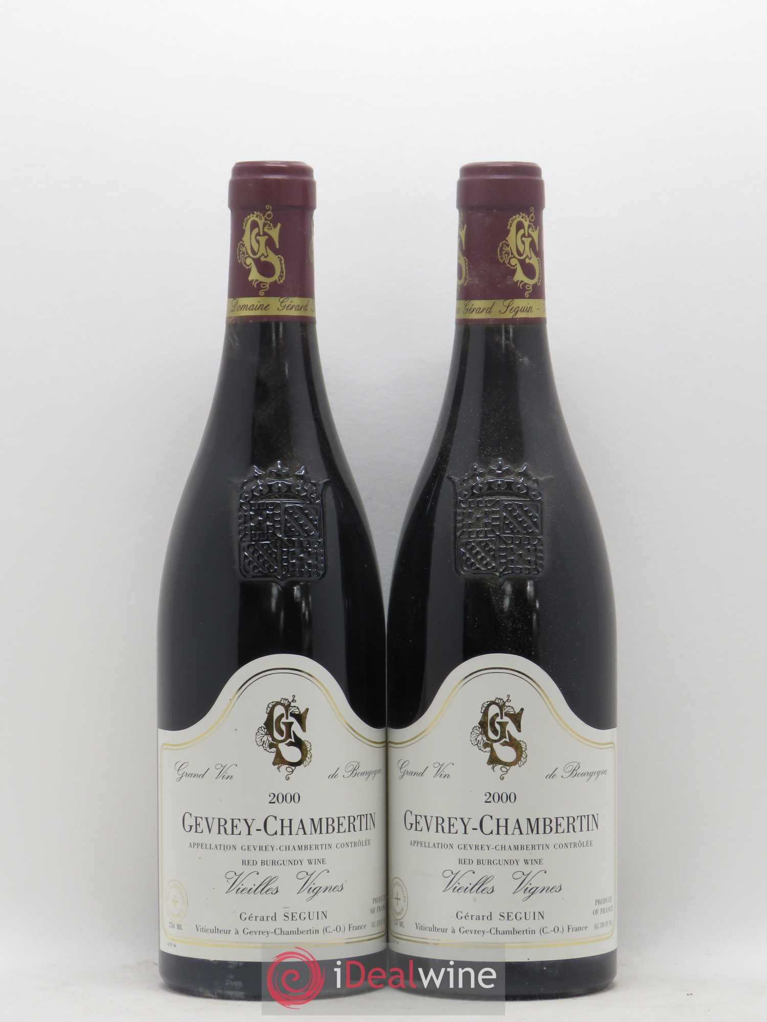 Gevrey-Chambertin Vieilles vignes Gerard Seguin 2000 - Posten von 2 Flaschen - 0
