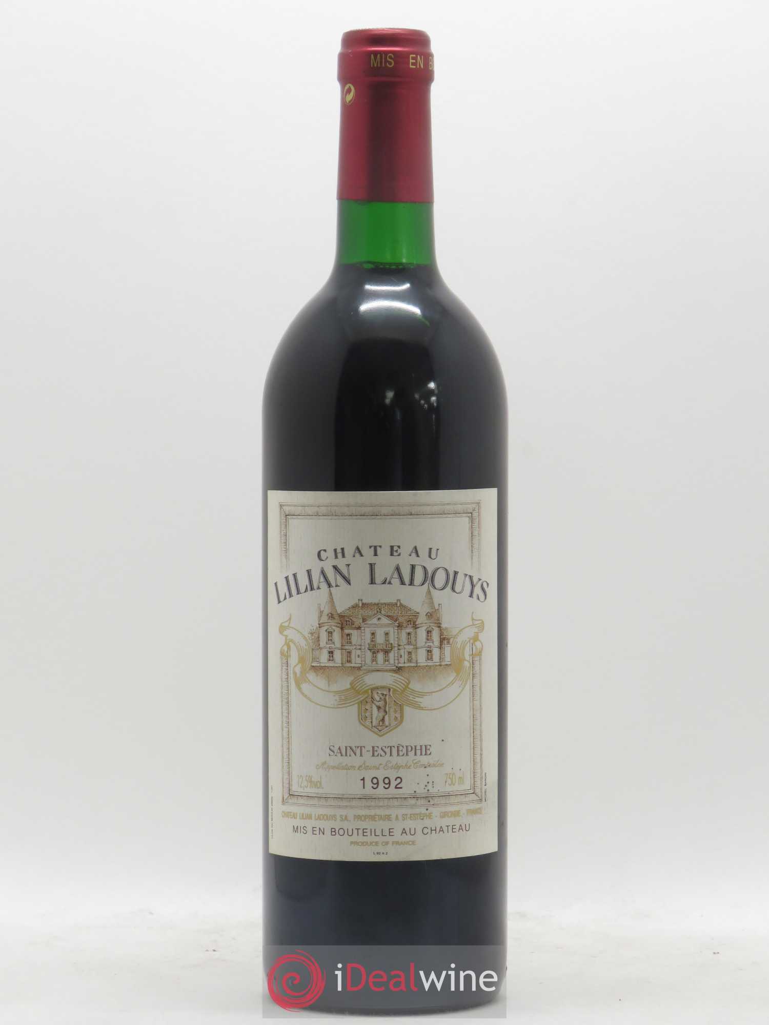 Château Lilian Ladouys Cru Bourgeois 1992 - Lot de 1 bouteille - 0