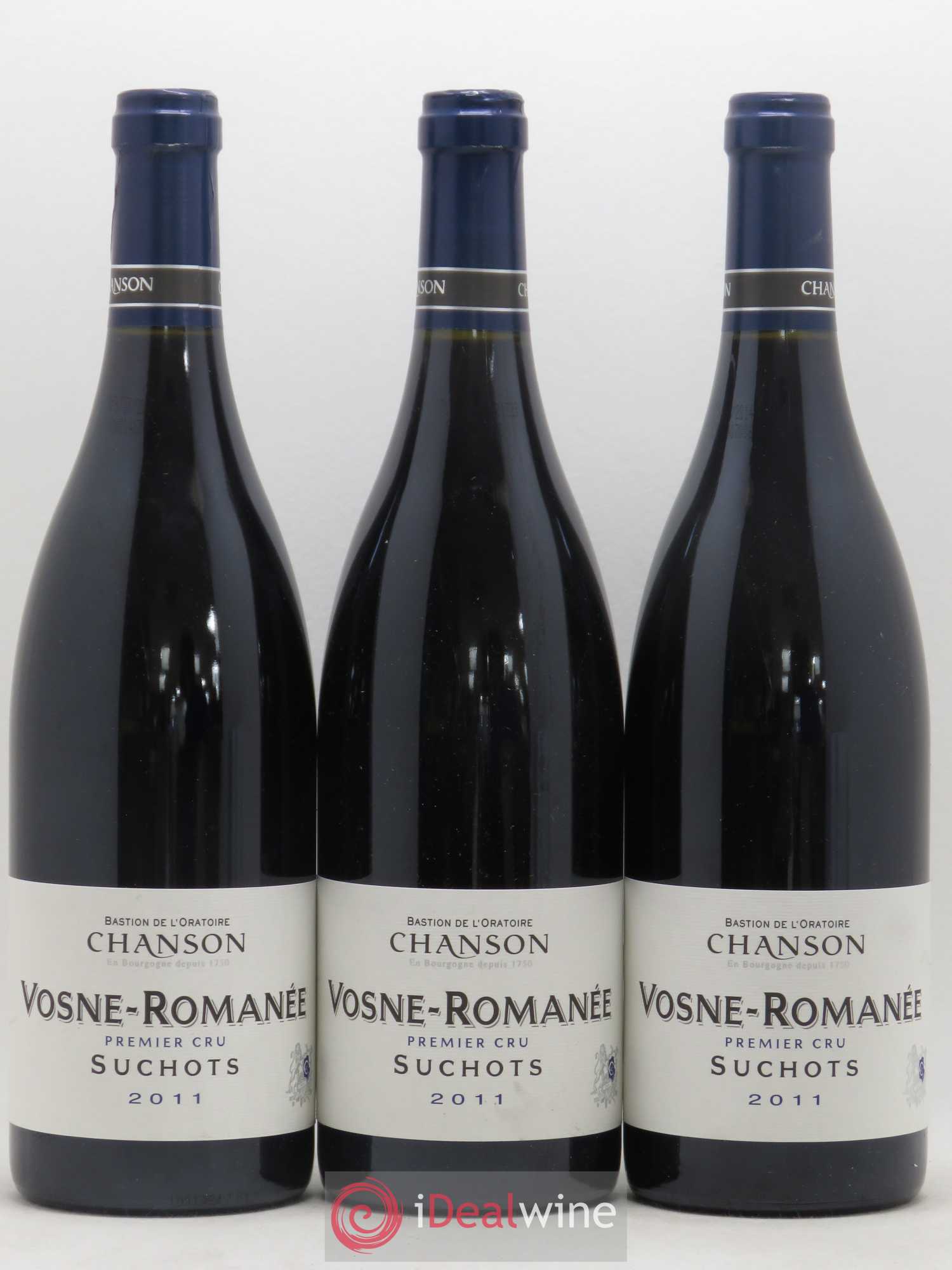 Vosne-Romanée 1er Cru Les Suchots Chanson 2011 - Lot de 3 bouteilles - 0