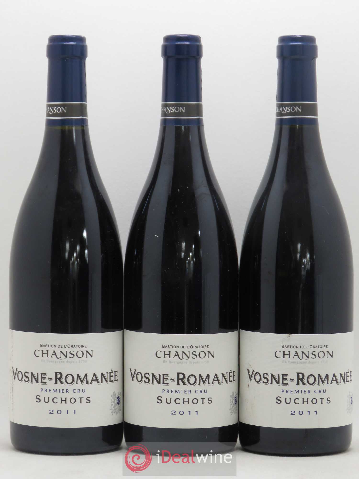 Vosne-Romanée 1er Cru Les Suchots Chanson 2011 - Lot de 3 bouteilles - 0