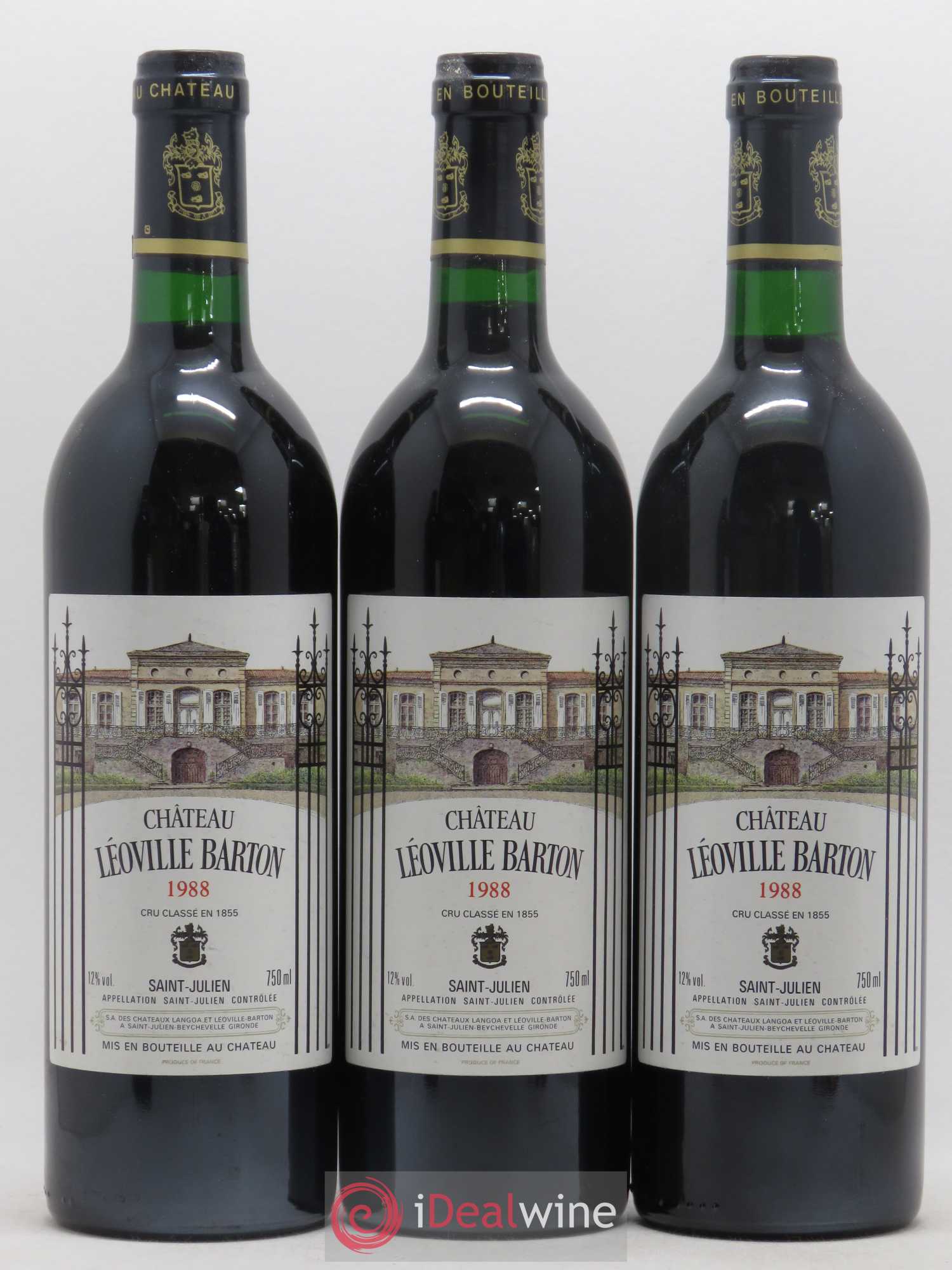 Château Léoville Barton 2ème Grand Cru Classé 1988 - Lotto di 12 bottiglie - 1