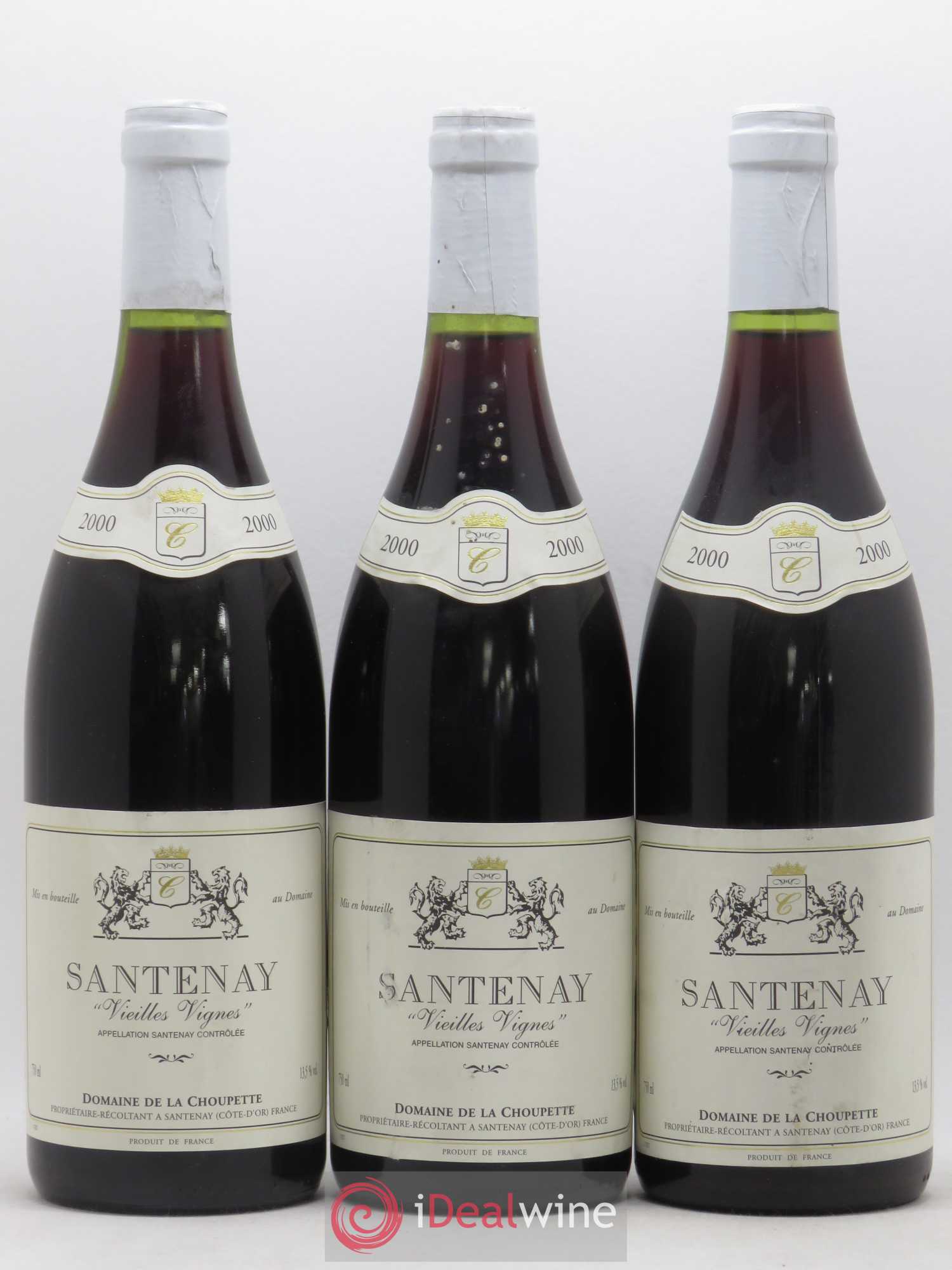 Santenay Vieilles vignes Domaine de la Choupette 2000 - Posten von 3 Flaschen - 0