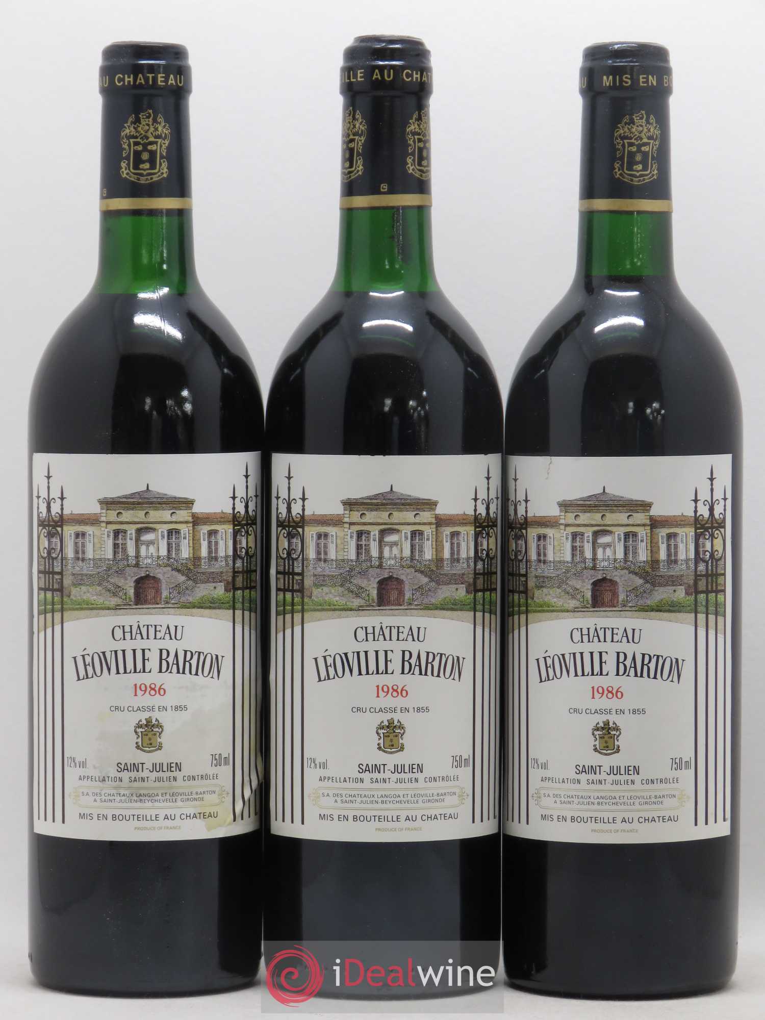 Château Léoville Barton 2ème Grand Cru Classé 1986 - Lot de 12 bouteilles - 3
