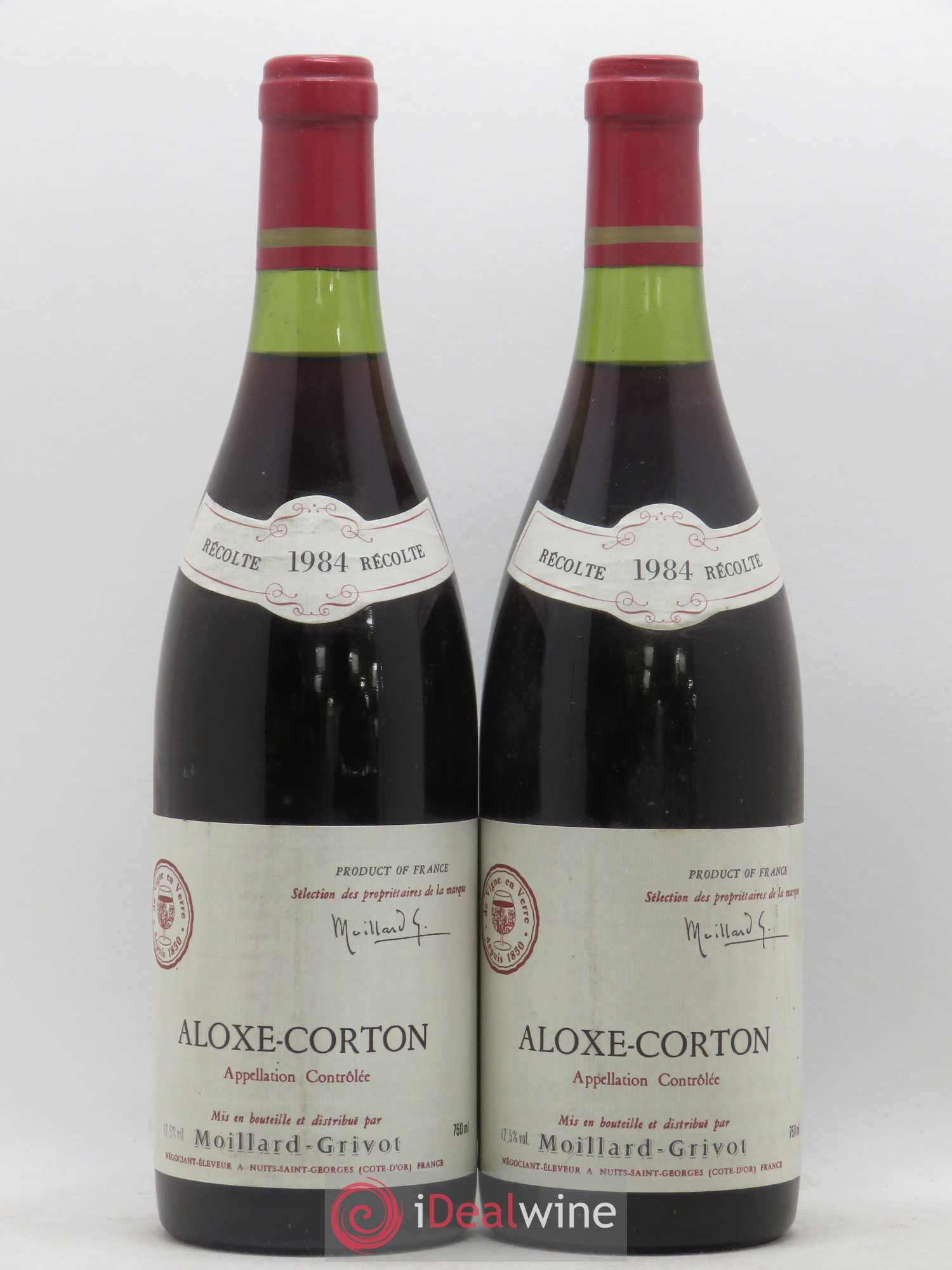 Aloxe-Corton Moillard Grivot 1984 - Lot de 2 bouteilles - 0
