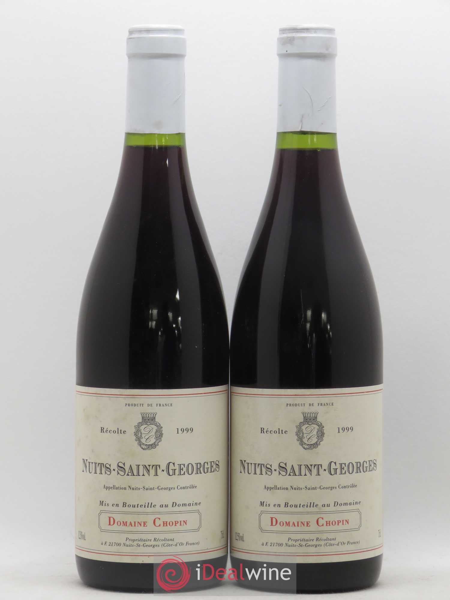 Nuits-Saint-Georges Domaine Chopin 1999 - Posten von 2 Flaschen - 0