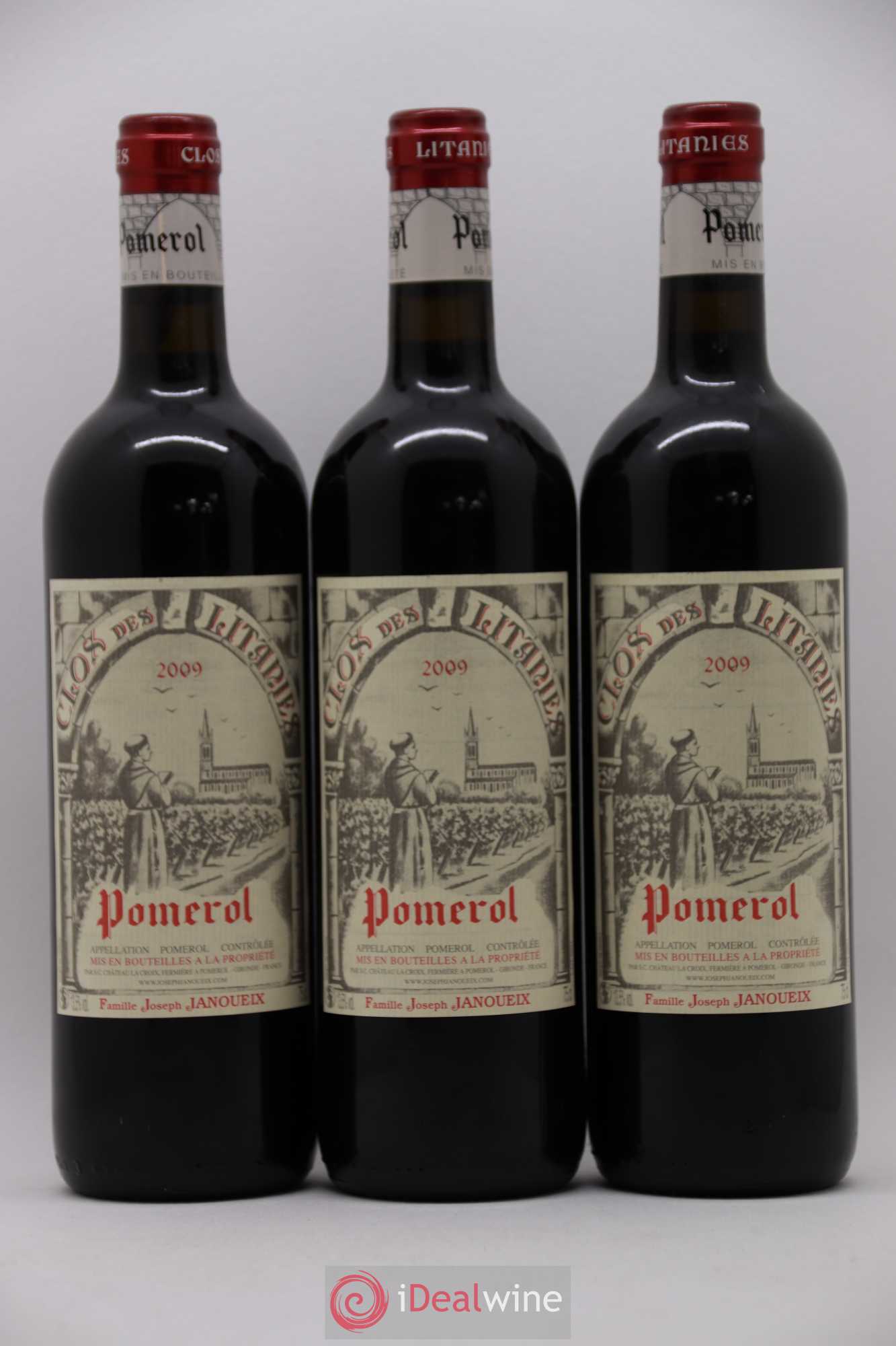 Pomerol Clos des Litanies 2009 - Posten von 12 Flaschen - 1