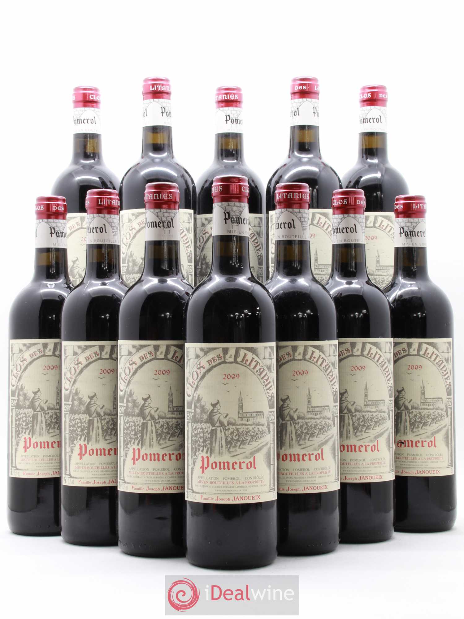 Pomerol Clos des Litanies 2009 - Posten von 12 Flaschen - 0