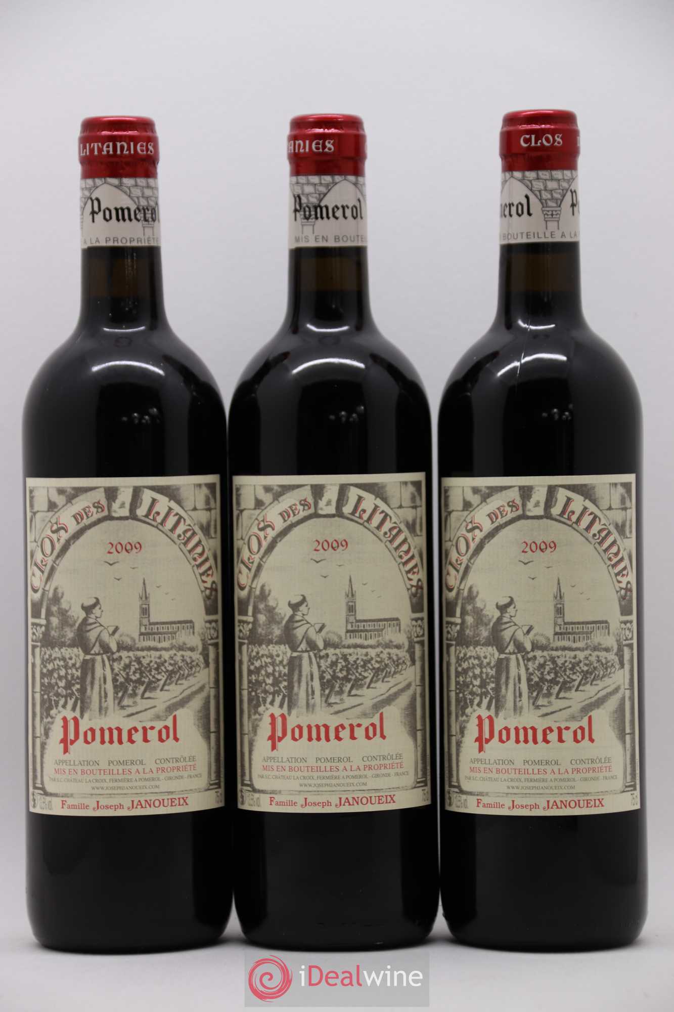 Pomerol Clos des Litanies 2009 - Posten von 12 Flaschen - 2