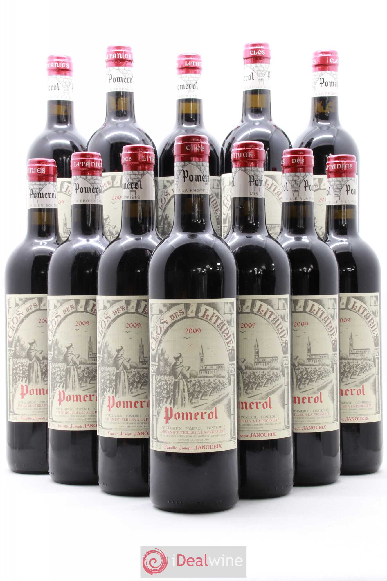 Pomerol Clos des Litanies 2009 - Posten von 12 Flaschen - 0