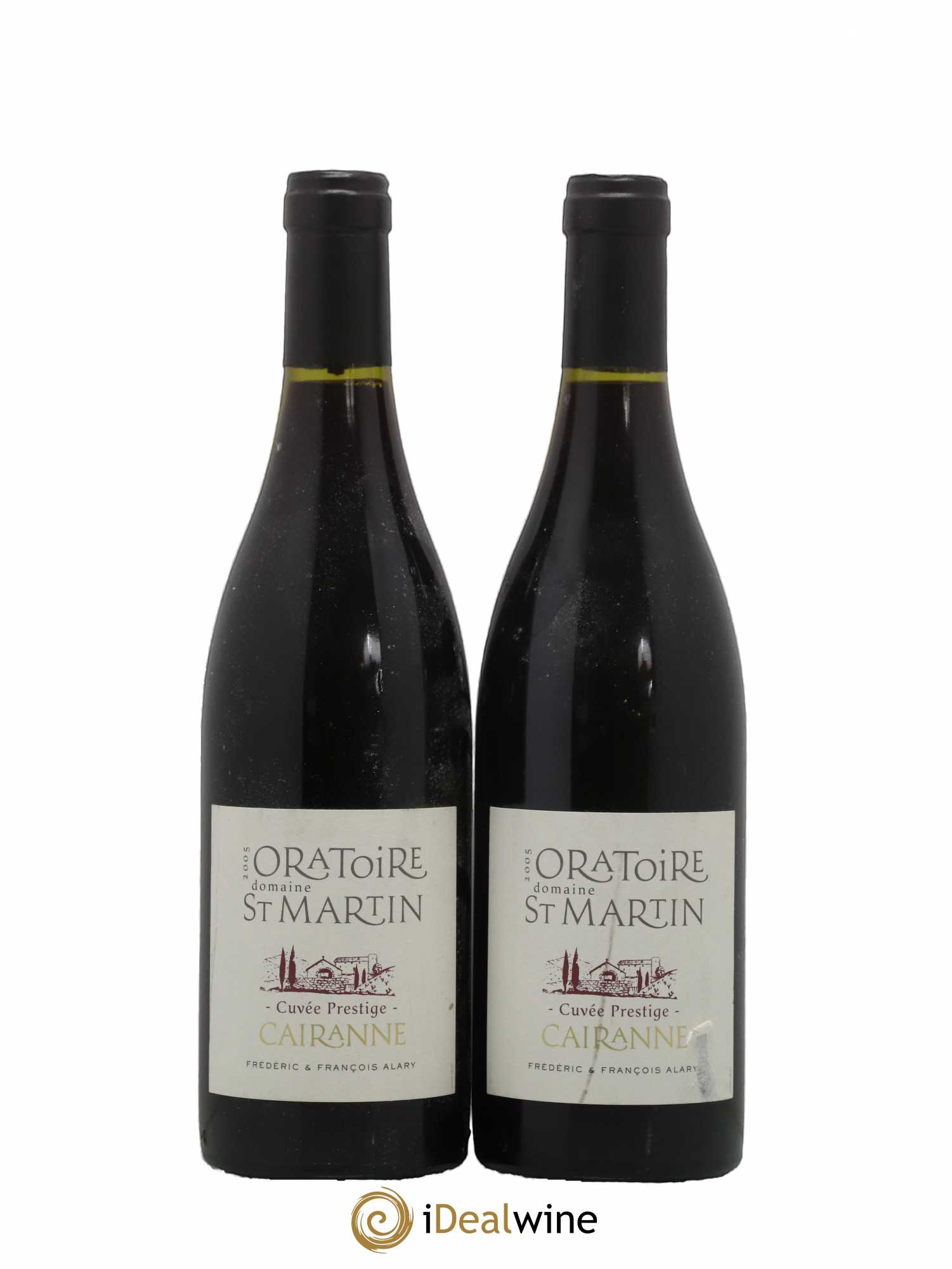 Côtes-du-Rhône-Villages Cairanne Oratoire Saint-Martin Cuvée Prestige Frédéric et François Alary 2005 - Lot de 2 bouteilles - 0