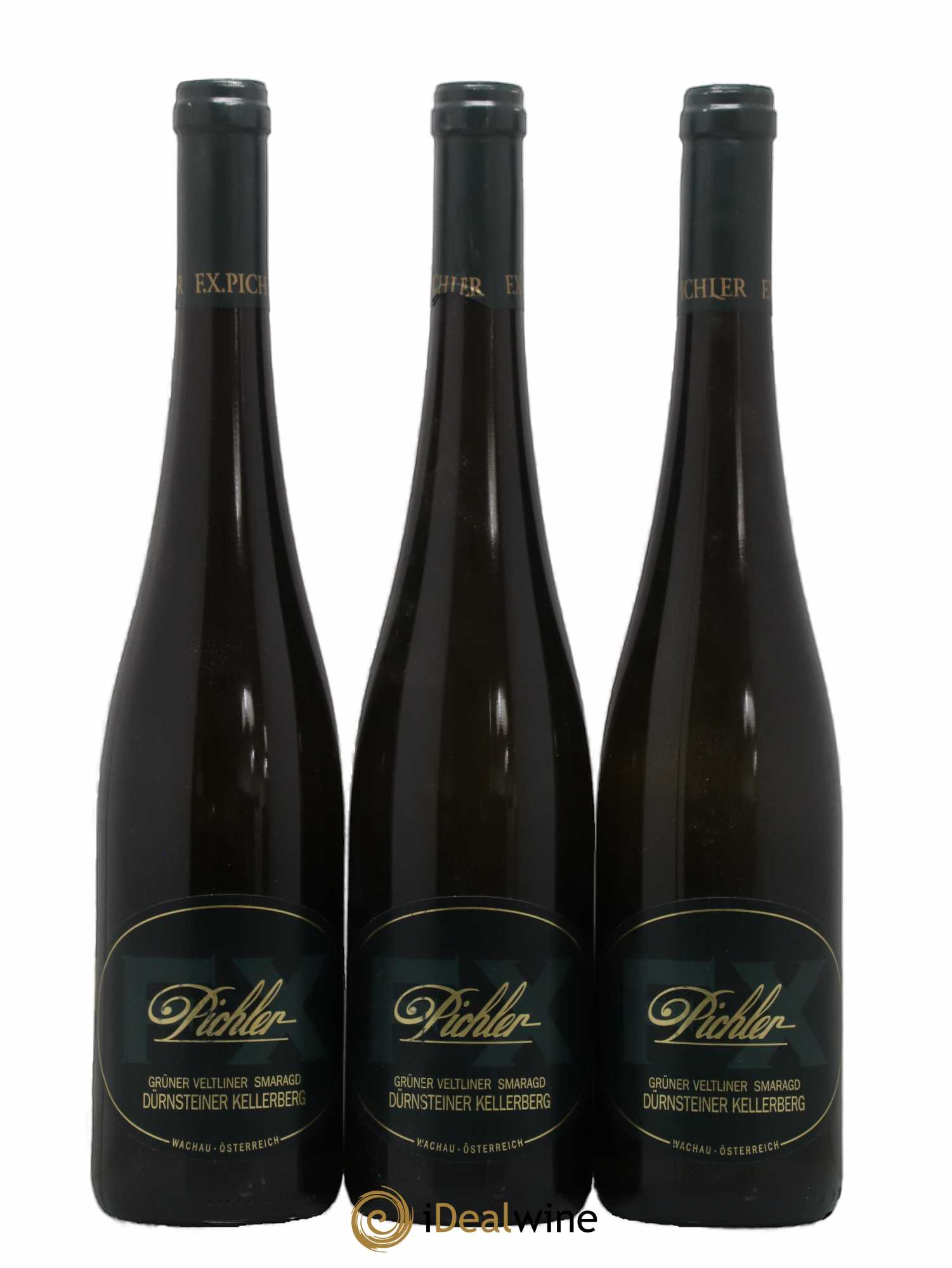 Autriche FX Pichler Durnsteiner Kellerberg Gruner Vetliner Smaragd 2009 - Posten von 3 Flaschen - 0