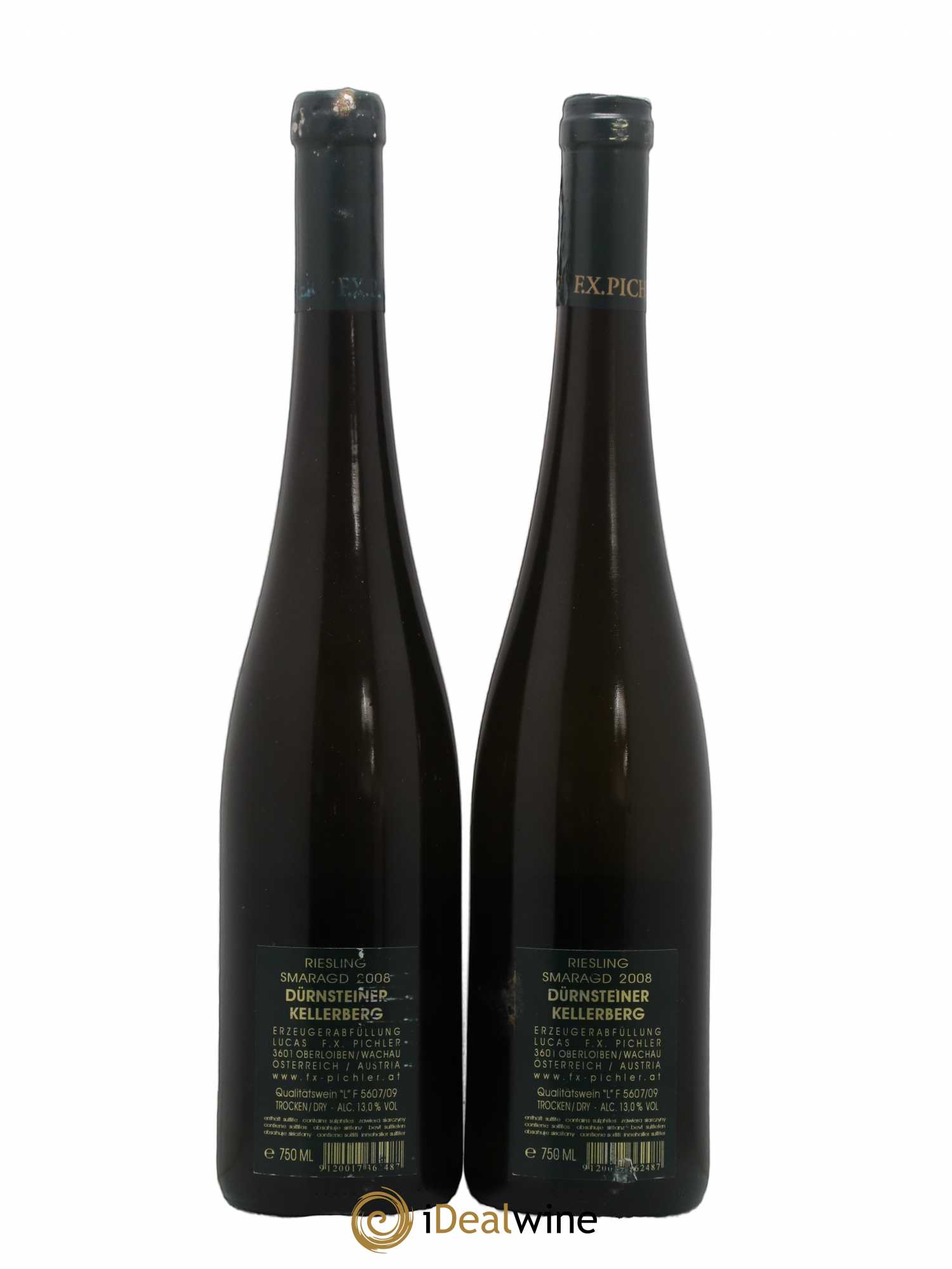 Autriche FX Pichler Durnsteiner Kellerberg Riesling Smaragd 2008 - Posten von 2 Flaschen - 1