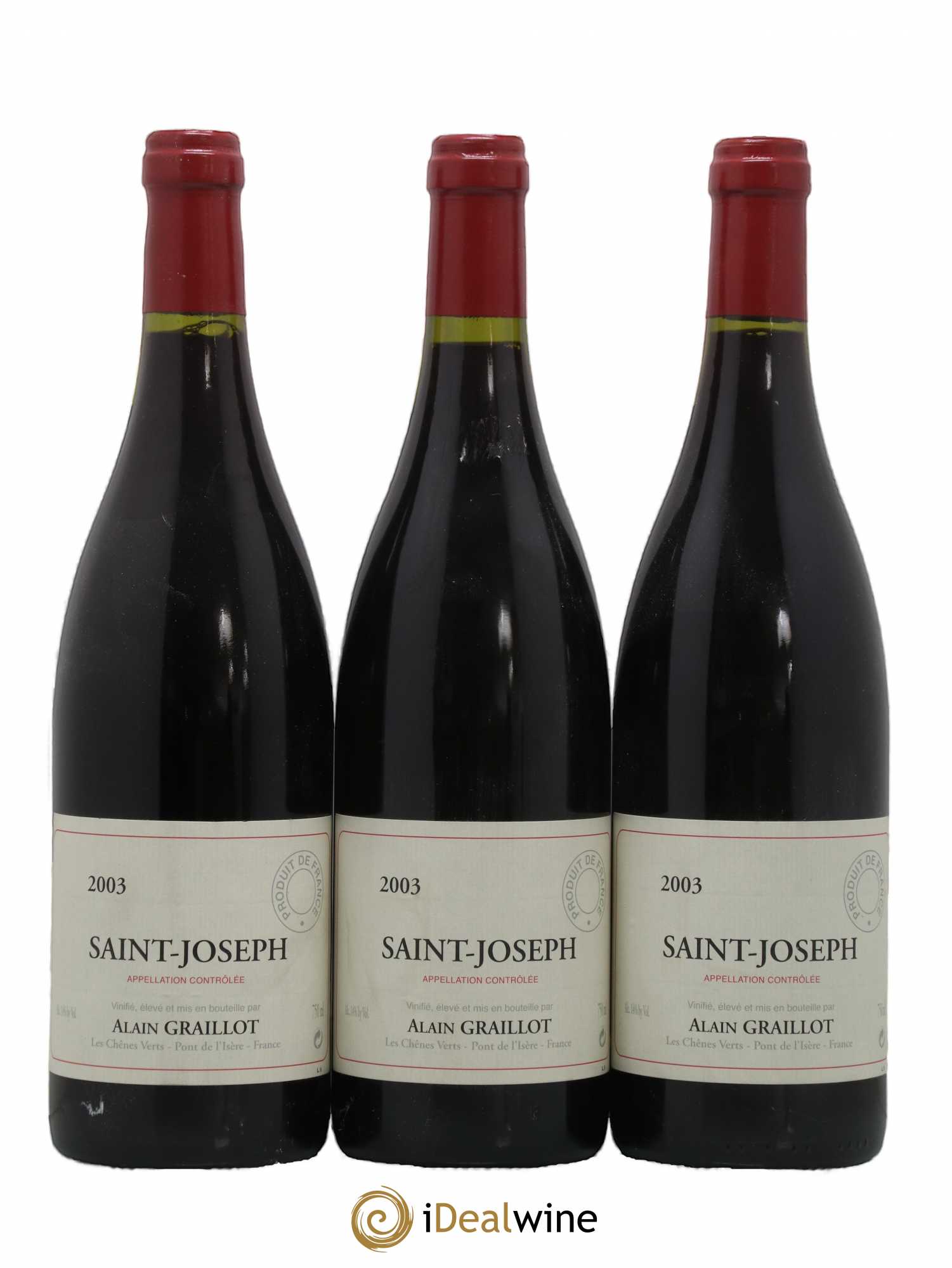 Saint-Joseph Domaine Graillot 2003 - Lot de 3 bouteilles - 0