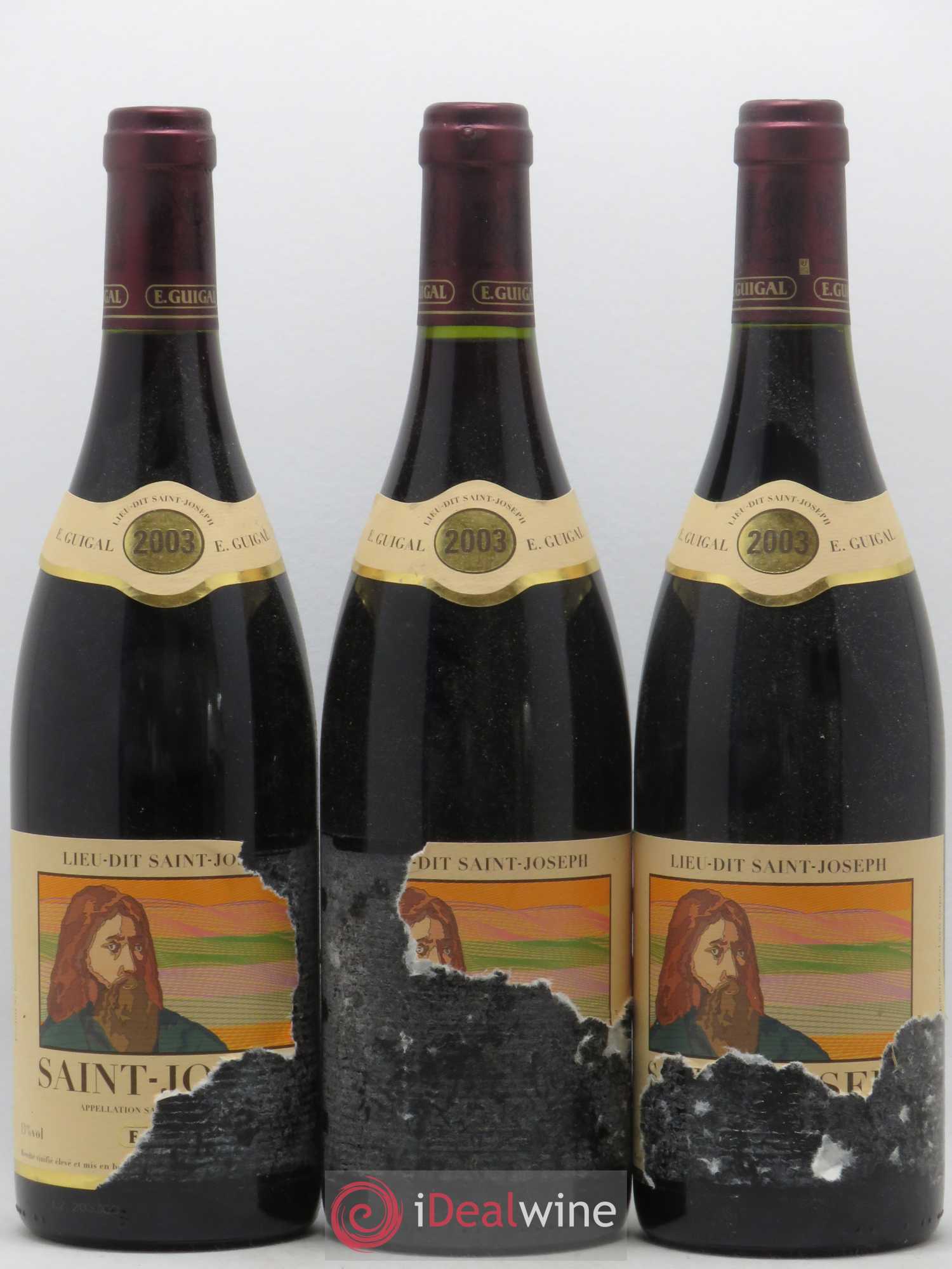 Saint-Joseph Lieu-dit Saint-Joseph Guigal 2003 - Lot de 3 bouteilles - 0