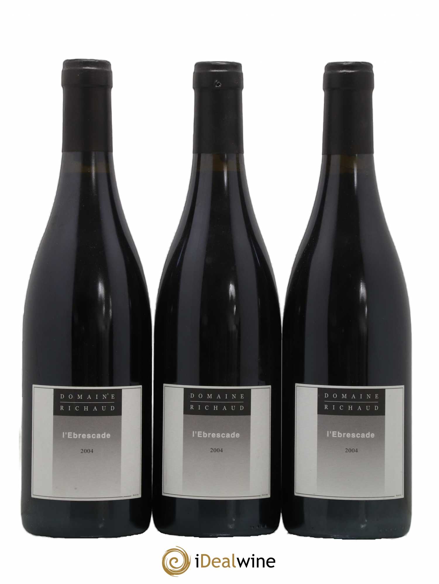 Cairanne Ebrescade Marcel Richaud 2004 - Lot de 3 bouteilles - 0