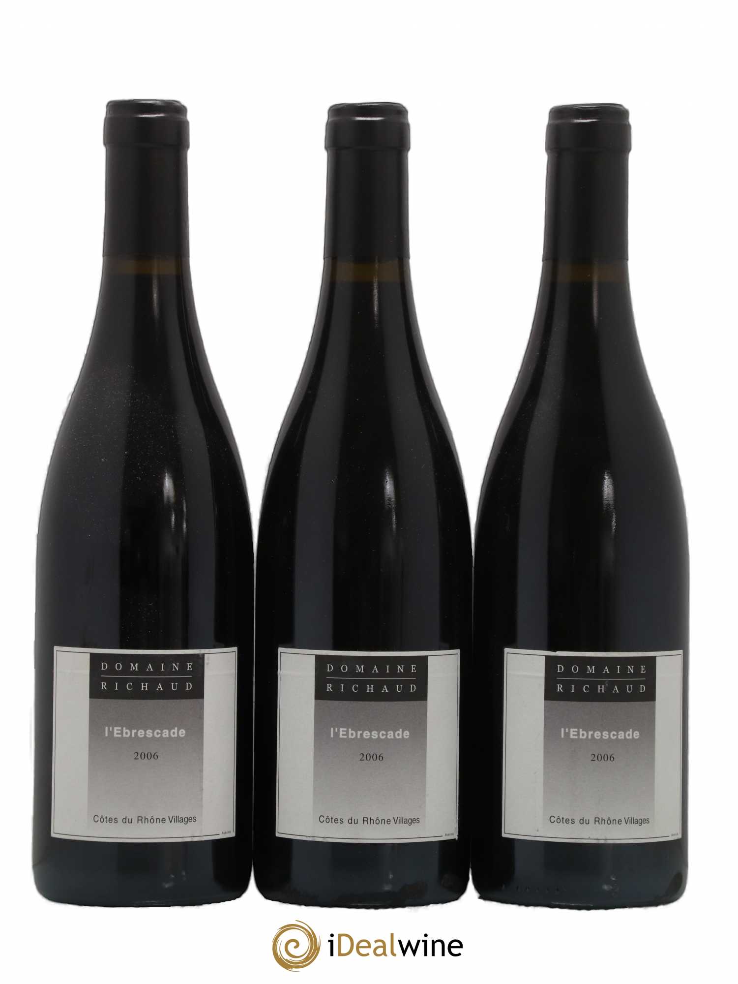Cairanne Ebrescade Marcel Richaud 2006 - Lot de 3 bouteilles - 0