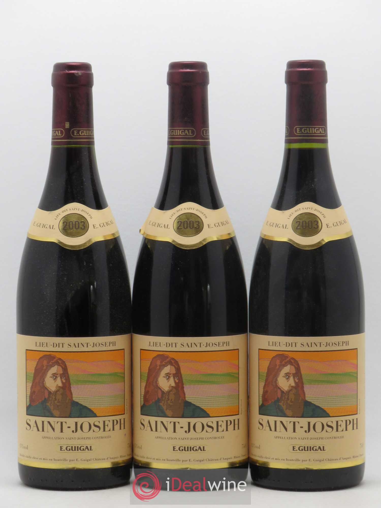 Saint-Joseph Lieu-dit Saint-Joseph Guigal 2003 - Lot de 3 bouteilles - 0