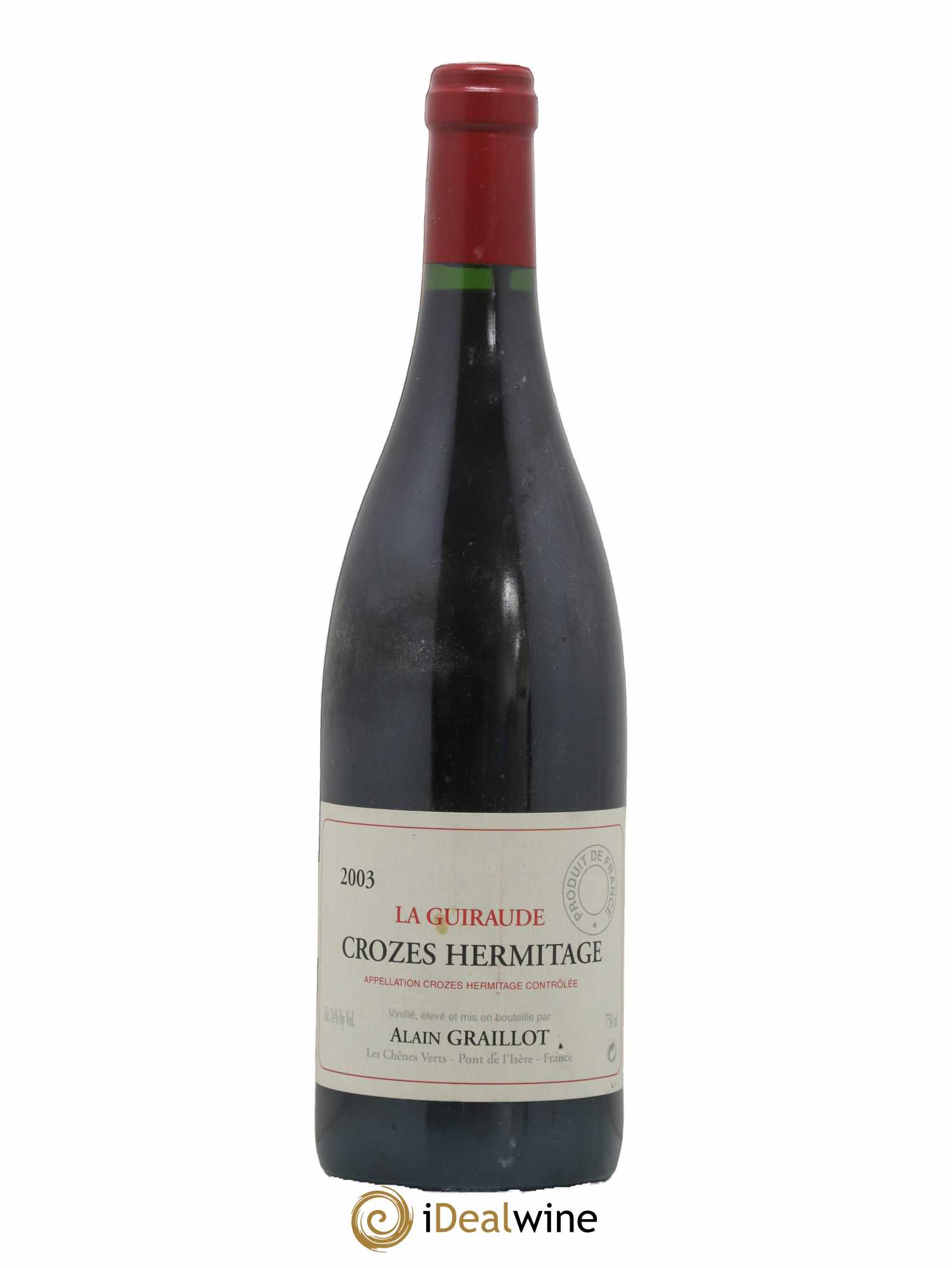 Crozes-Hermitage La Guiraude Domaine Graillot 2003 - Lot de 1 bouteille - 0