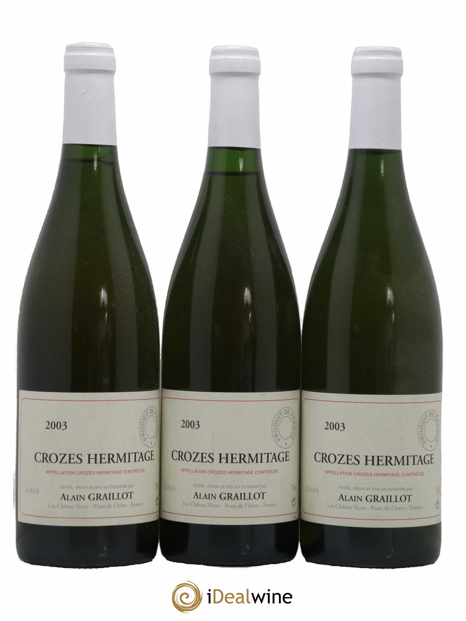 Crozes-Hermitage Domaine Graillot 2003 - Lot de 3 bouteilles - 0