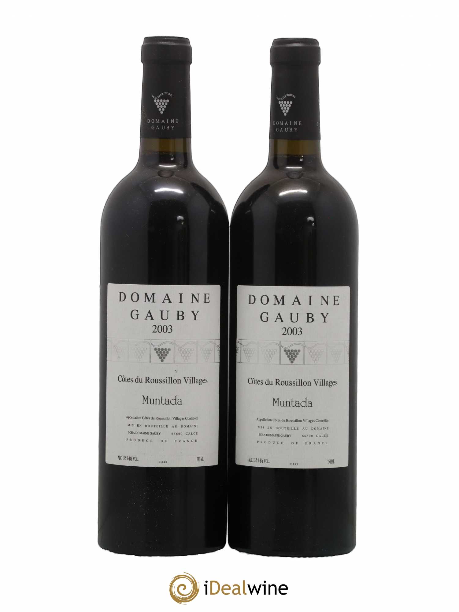 Côtes Catalanes (anciennement Côtes du Roussillon Villages) La Muntada Gauby (Domaine) 2003 - Lot de 2 bouteilles - 0