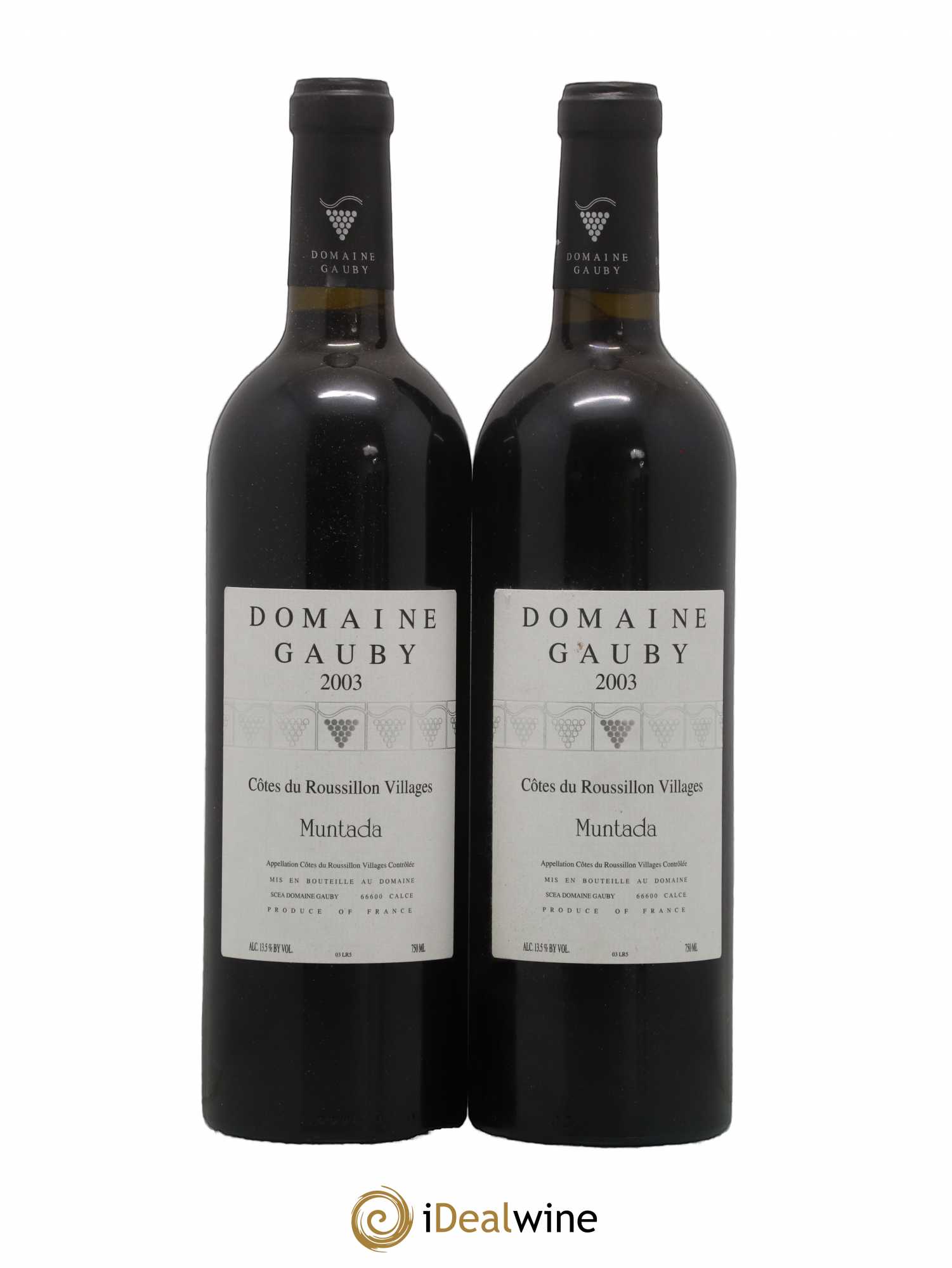 Côtes Catalanes (anciennement Côtes du Roussillon Villages) La Muntada Gauby (Domaine) 2003 - Lot de 2 bouteilles - 0